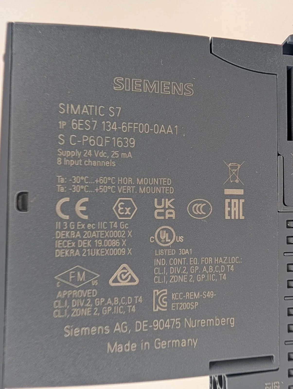 Siemens 6ES7134-6FF00-0AA1 Модуль ET-200 3
