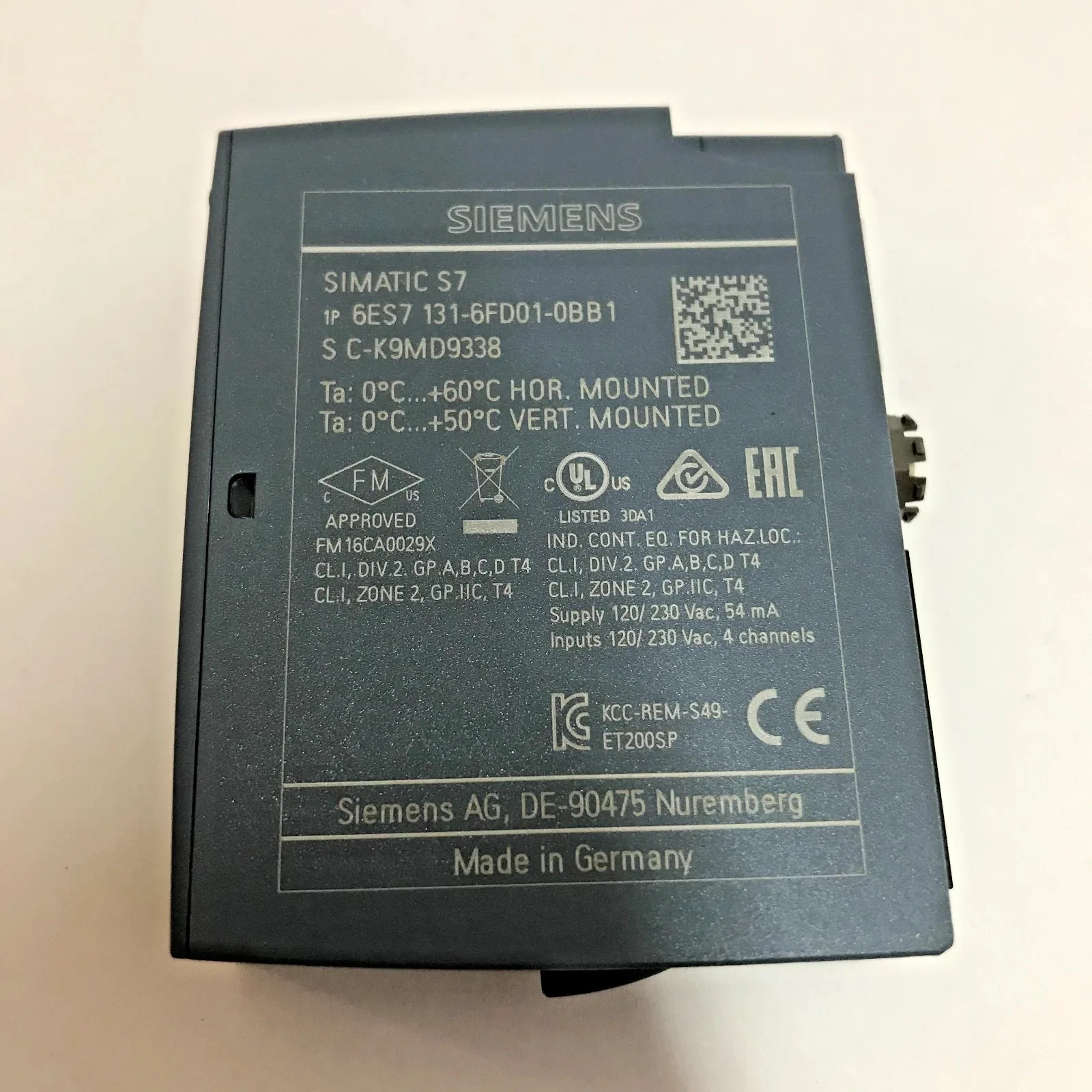 Siemens 6ES7131-6FD01-0BB1 Модуль ET-200 2