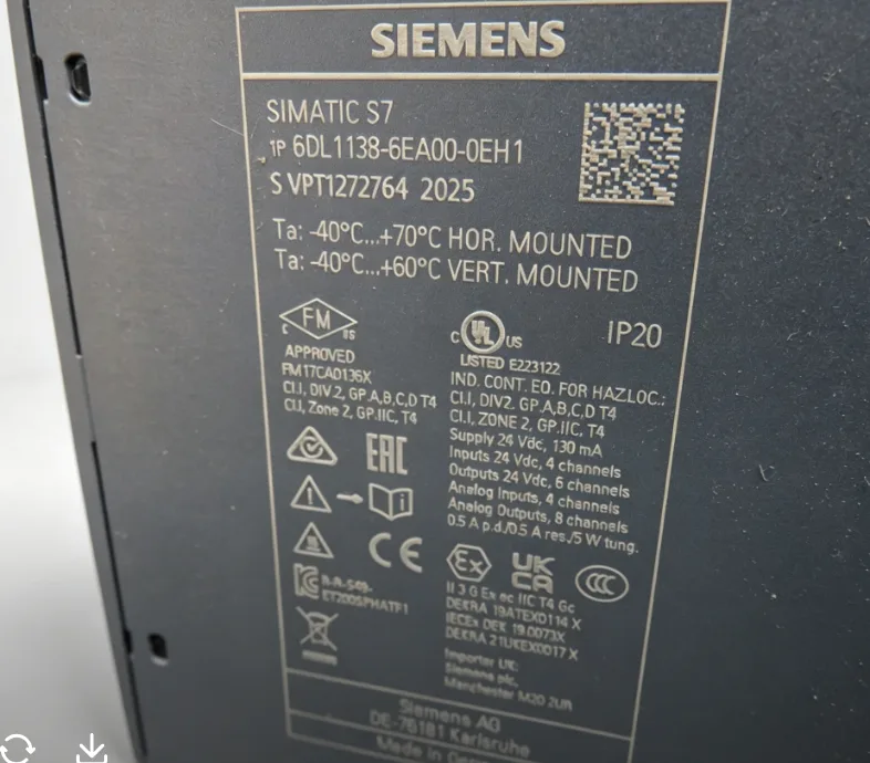 Siemens 6DL1138-6EA00-0EH1 Модуль ET-200 5