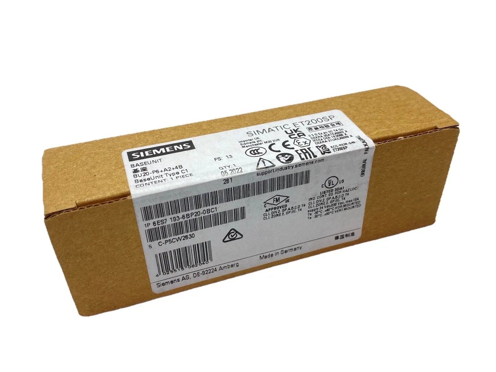 Siemens 6ES7193-6BP20-0BC1 Модуль ET-200