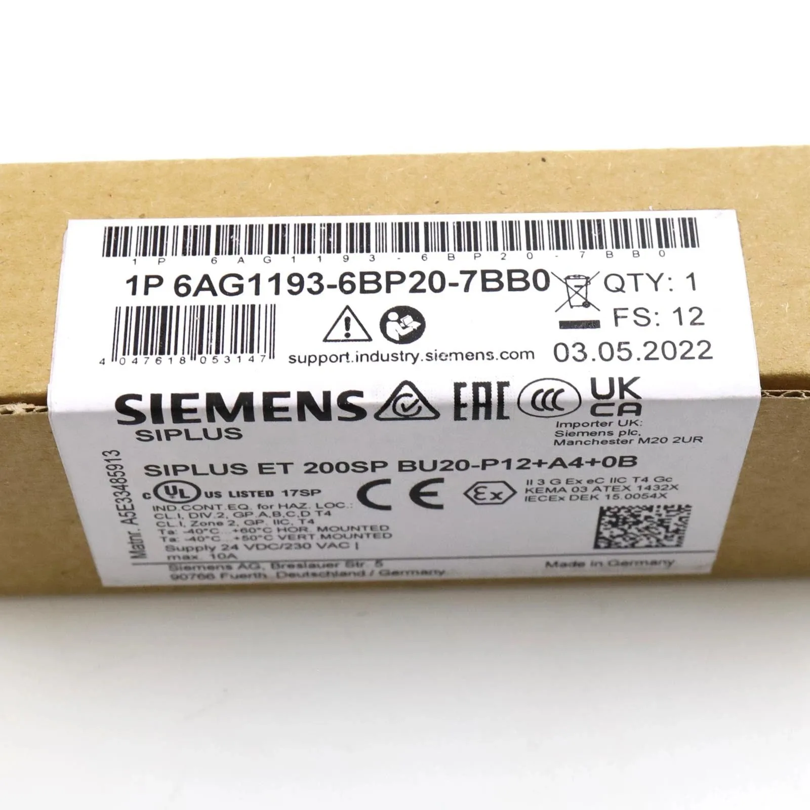 Siemens 6AG1193-6BP20-7BB0 Модуль ET-200 2