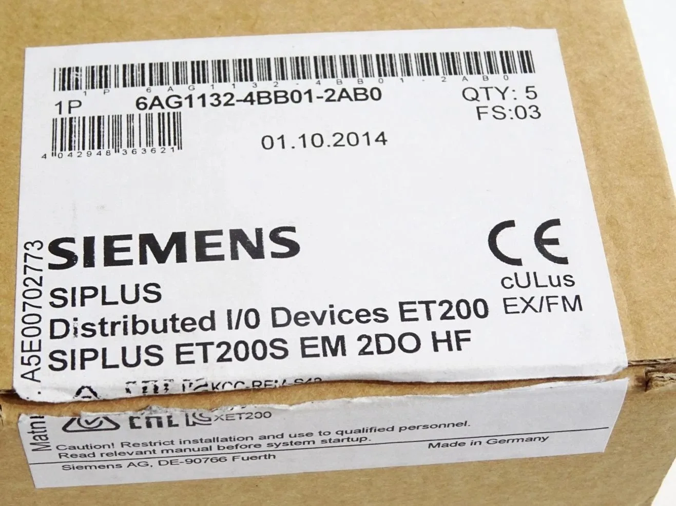 Siemens 6AG1132-4BB01-2AB0 Модуль ET-200 4