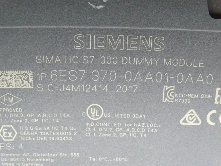 Siemens 6ES7370-0AA01-0AA0 Модуль S7-300 5