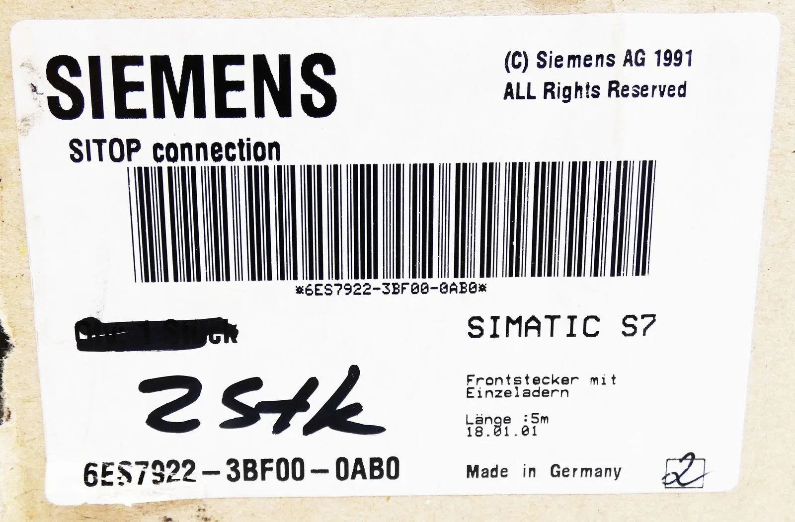 Siemens 6ES7922-3BF00-0AB0 Модуль S7-300 3