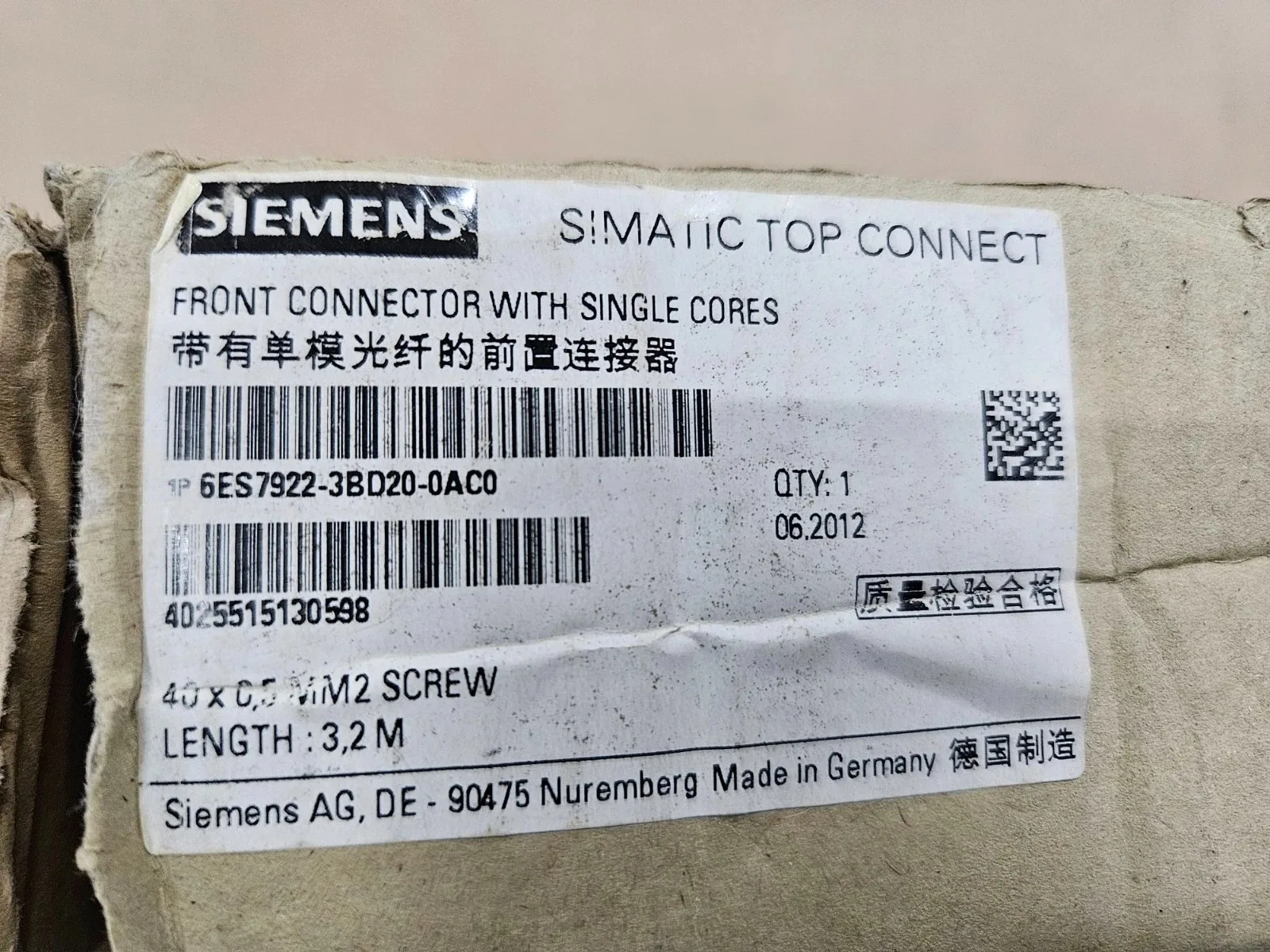 Siemens 6ES7922-3BD20-0AC0 Модуль S7-300 3