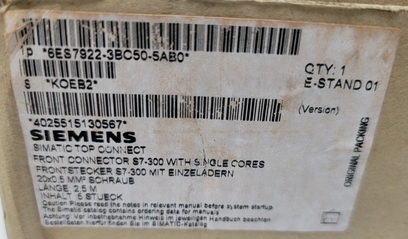 Siemens 6ES7922-3BC50-5AB0 Модуль S7-300 3