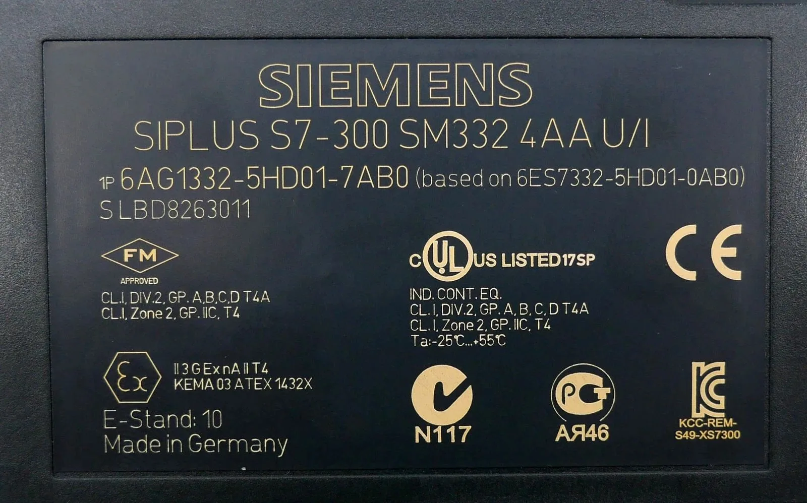 Siemens 6AG1332-5HD01-7AB0 Модуль S7-300 3