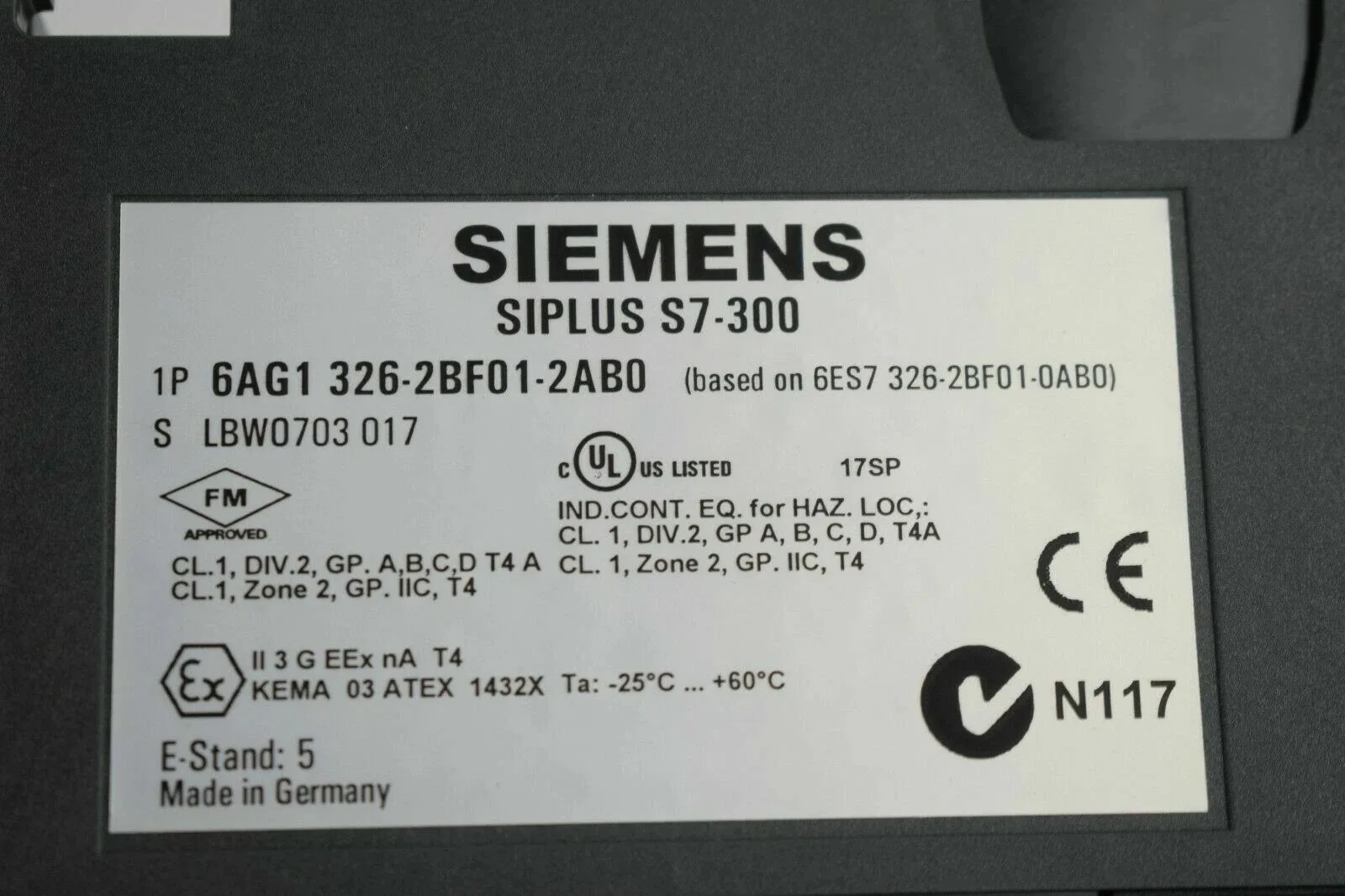 Siemens 6AG1326-2BF01-2AB0 Модуль S7-300 4