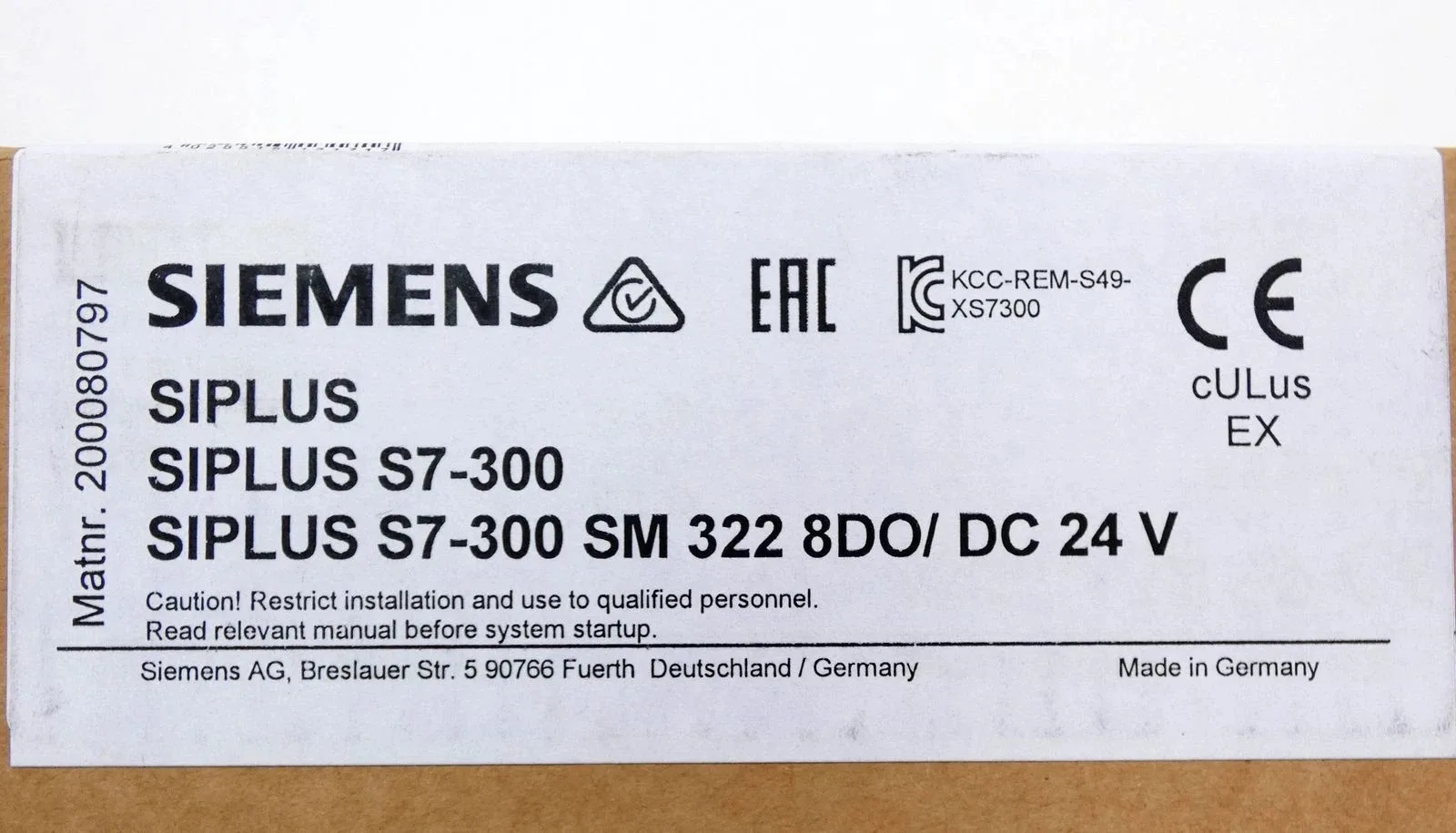 Siemens 6AG1322-1BF01-2XB0 Модуль S7-300 4