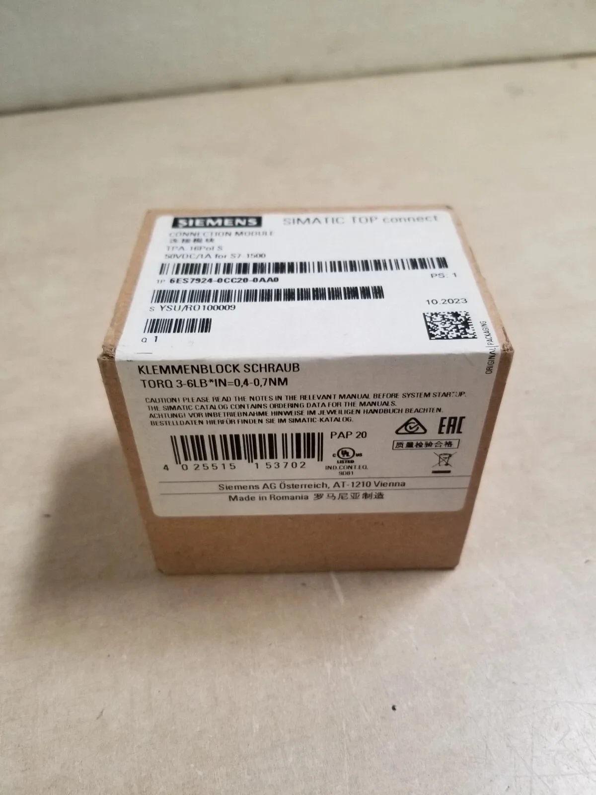 Siemens 6ES7924-0CC20-0AA0 Модуль S7-1500 2