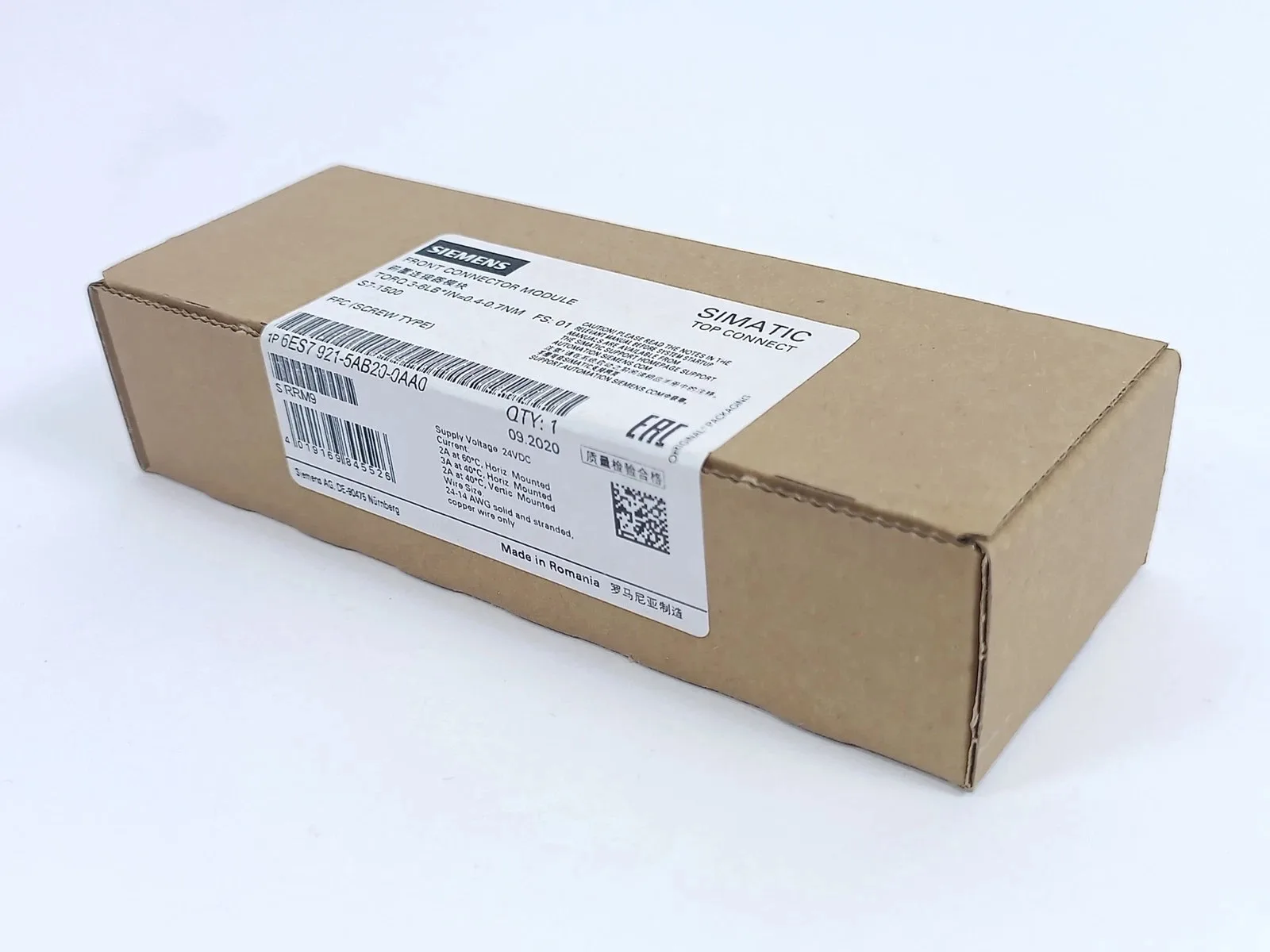 Siemens 6ES7921-5AB20-0AA0 Модуль S7-1500 2