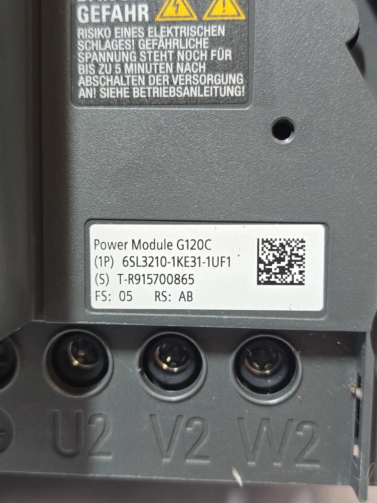 Siemens 6SL3210-1KE31-1UF1 Преобразователь частоты 3