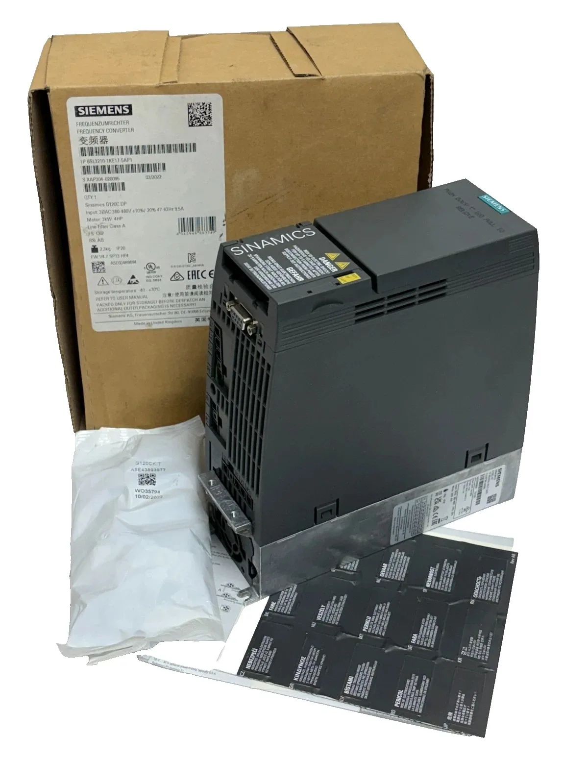 Siemens 6SL3210-1KE17-5AP1 Преобразователь частоты 2