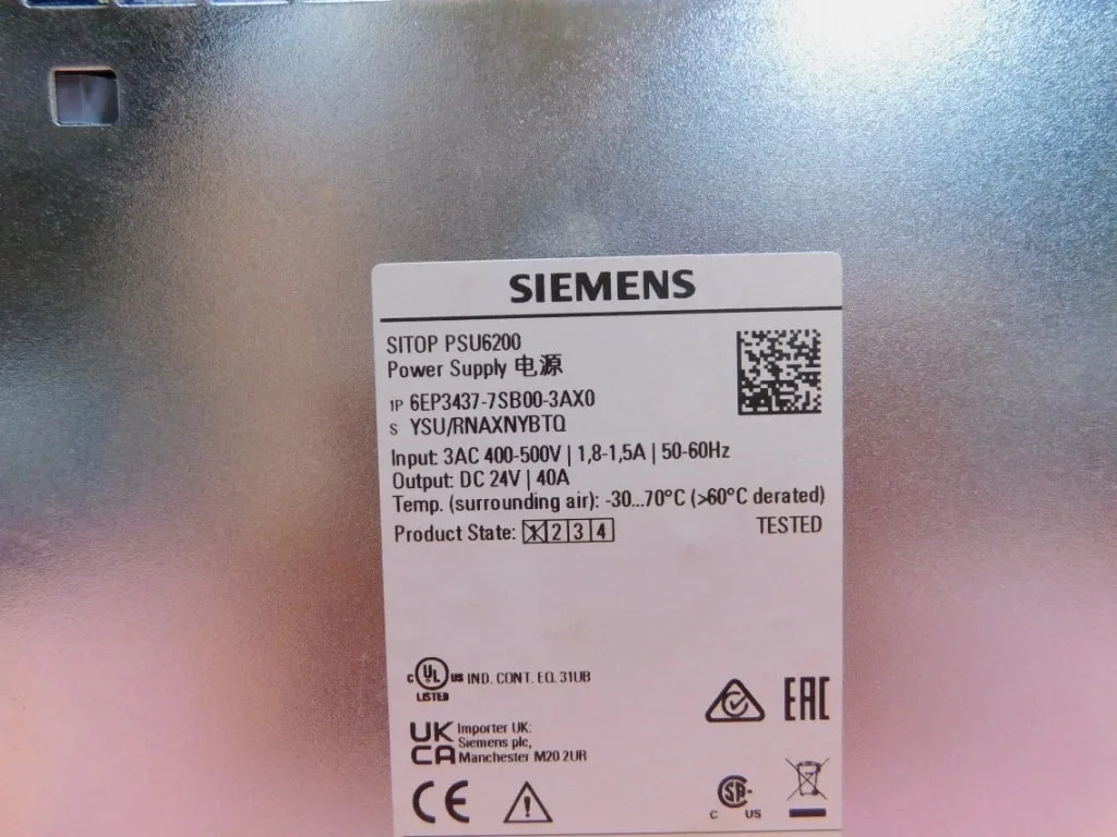 Siemens 6EP3437-7SB00-3AX0 Источник питания постоянного тока 3