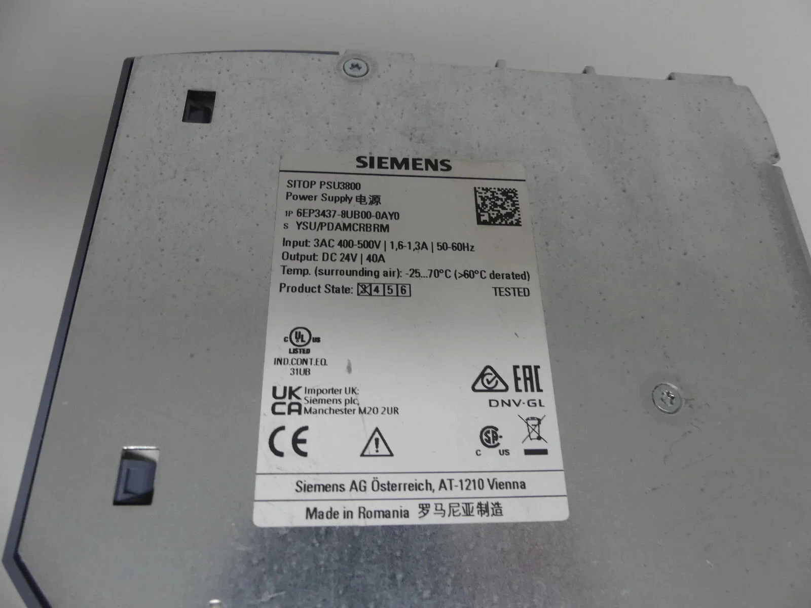 Siemens 6EP3437-8UB00-0AY0 Источник питания постоянного тока 3