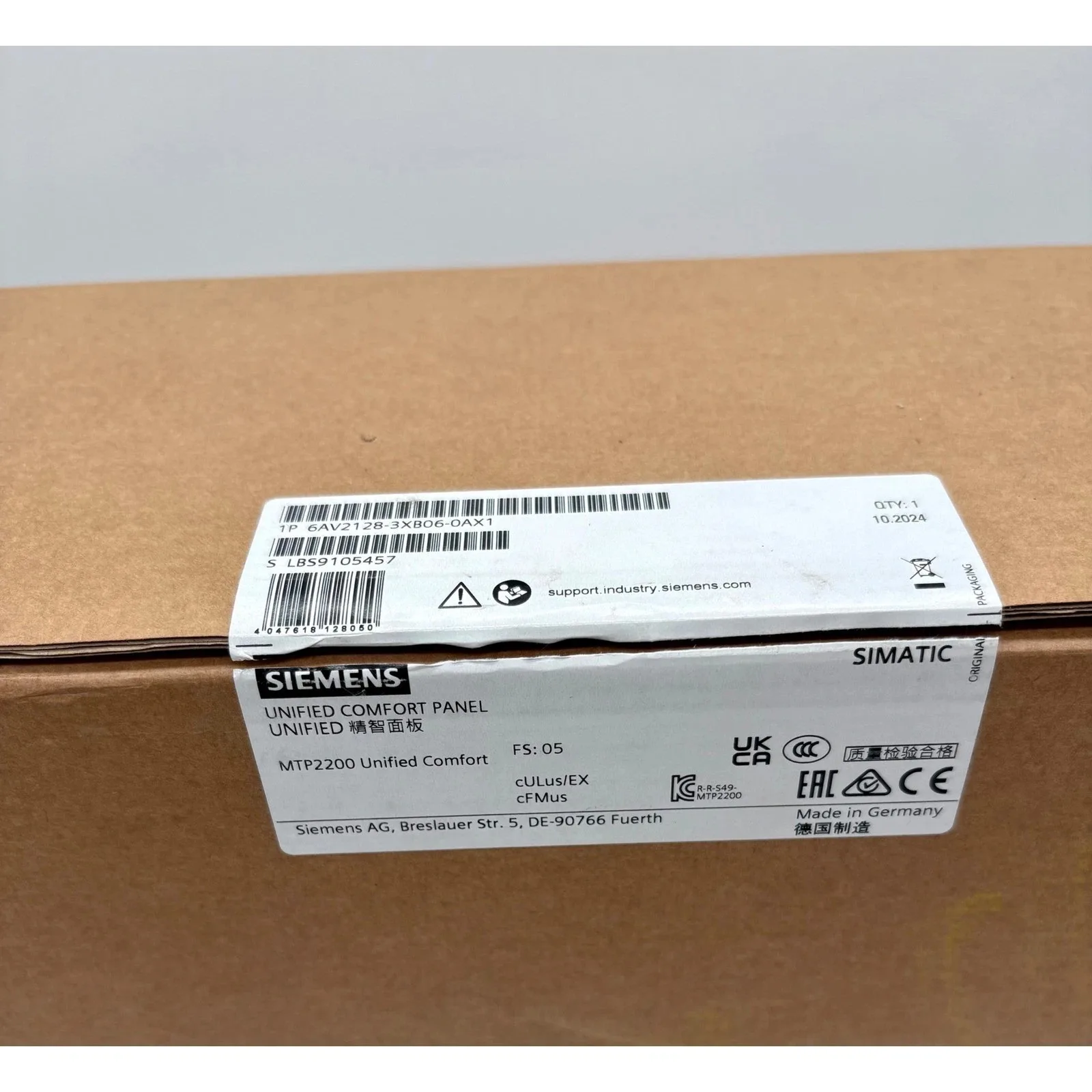 Siemens 6AV2128-3XB06-0AX1 Панели оператора / HMI 3