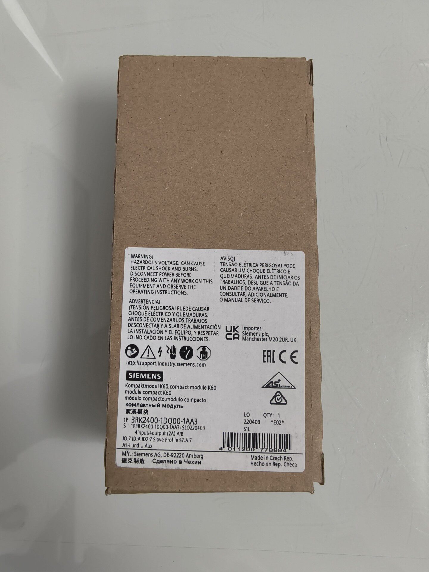 Siemens 3RK2400-1DQ00-1AA3 Модуль 4