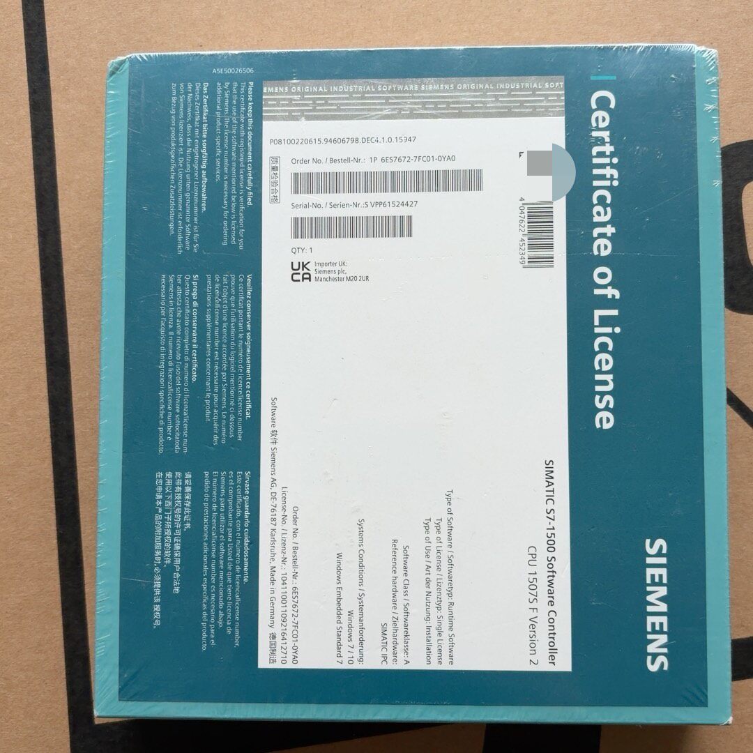 Siemens 6ES7672-7FC01-0YA0 SIMATIC S7-1500