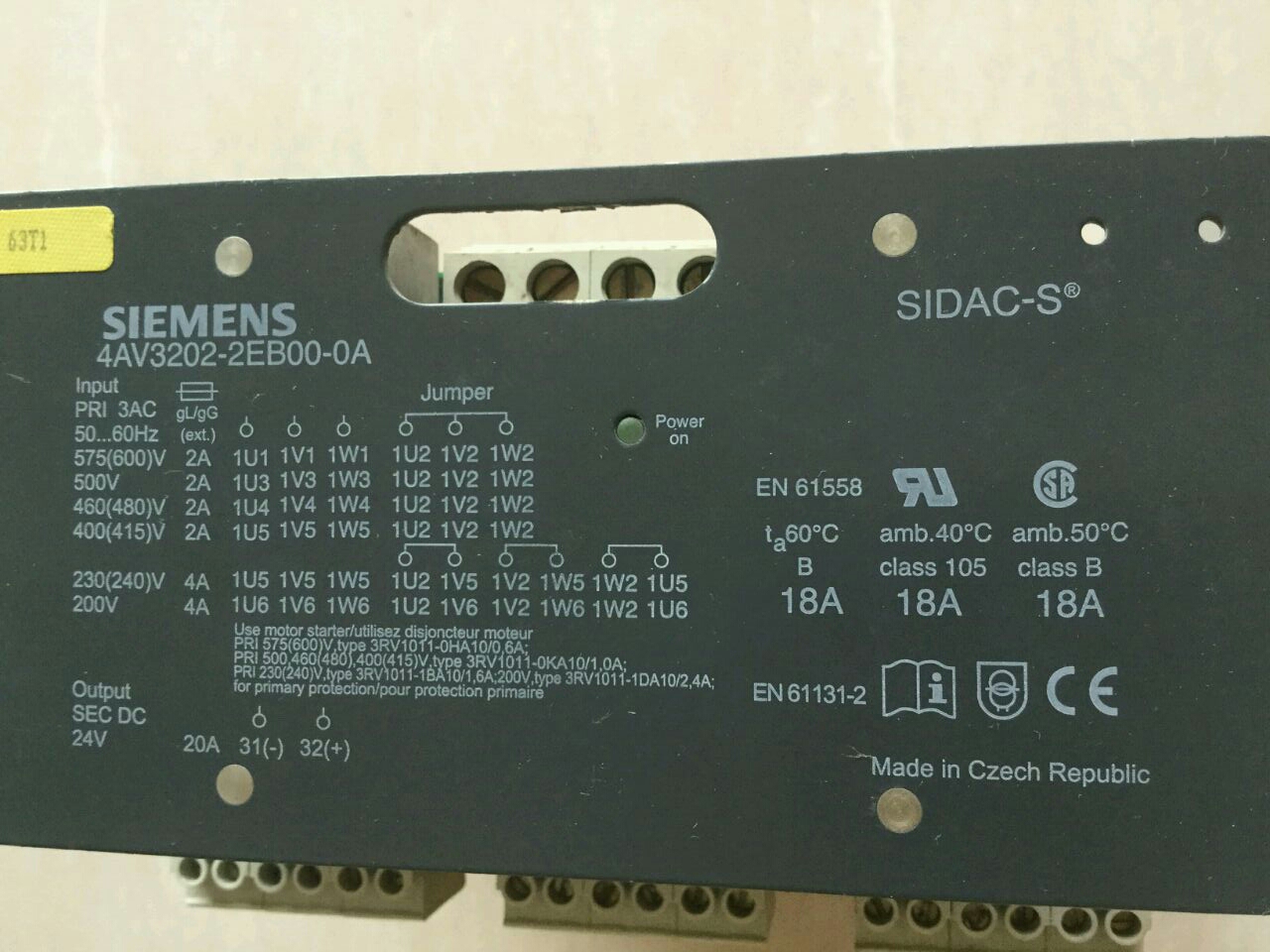 Siemens 4AV3202-2EB00-0A Источник питания