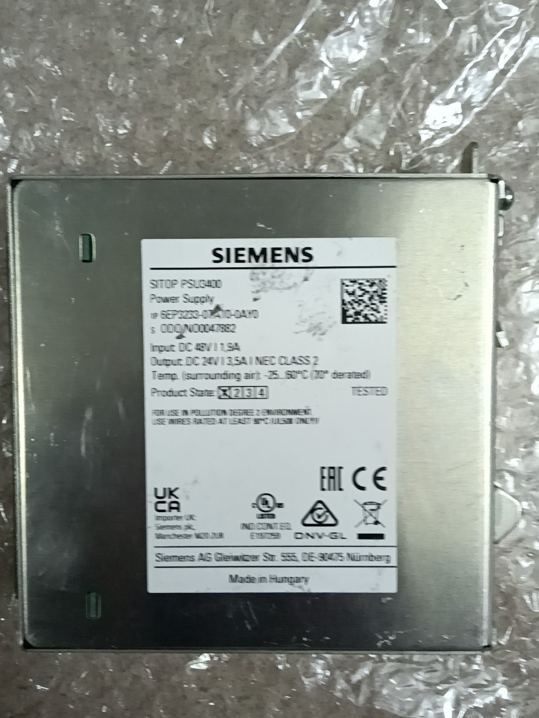 Siemens 6EP3233-0TA10-0AY0 Источник питания постоянного тока 2