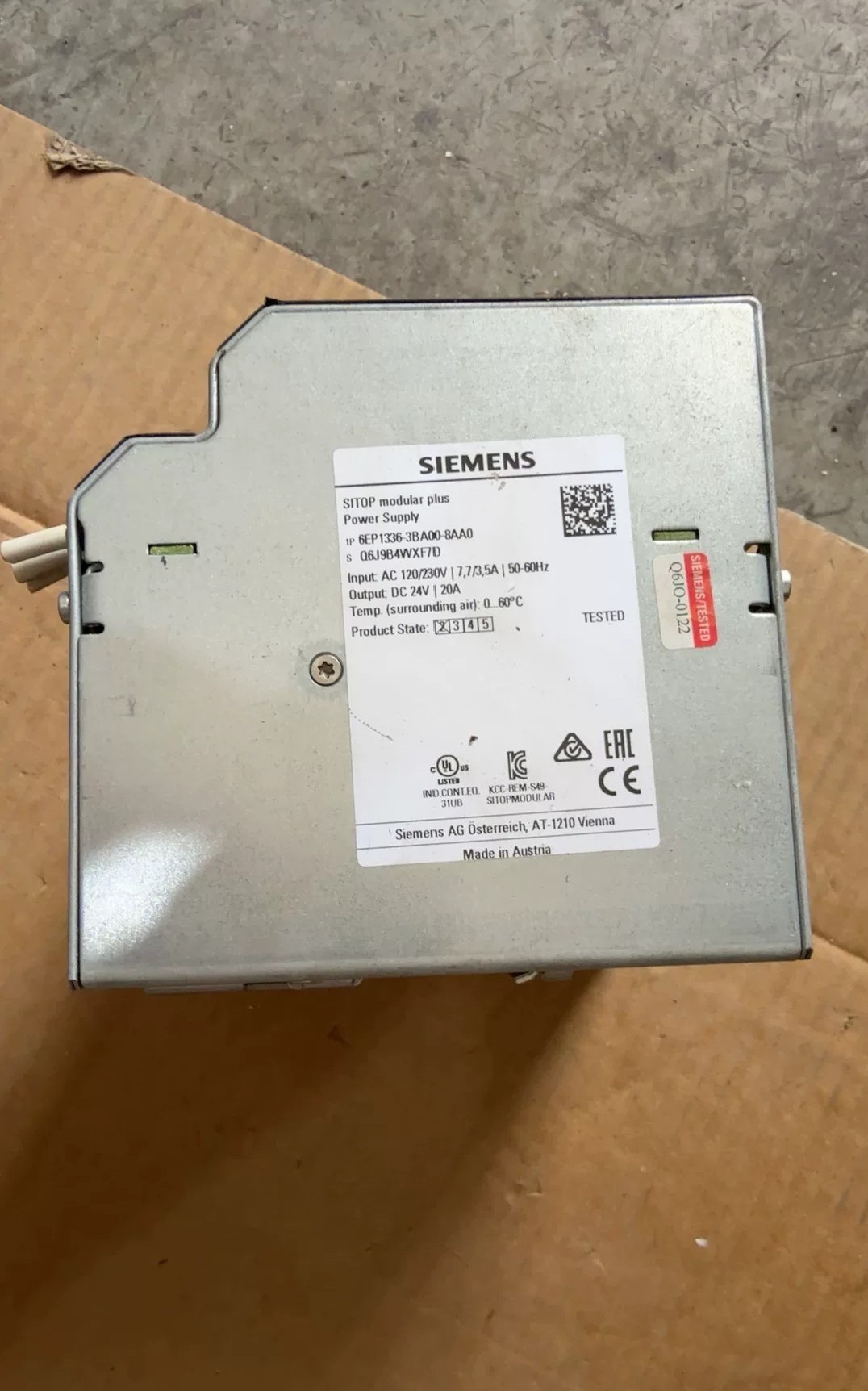 Siemens 6EP1336-3BA00-8AA0 Источник питания постоянного тока 3