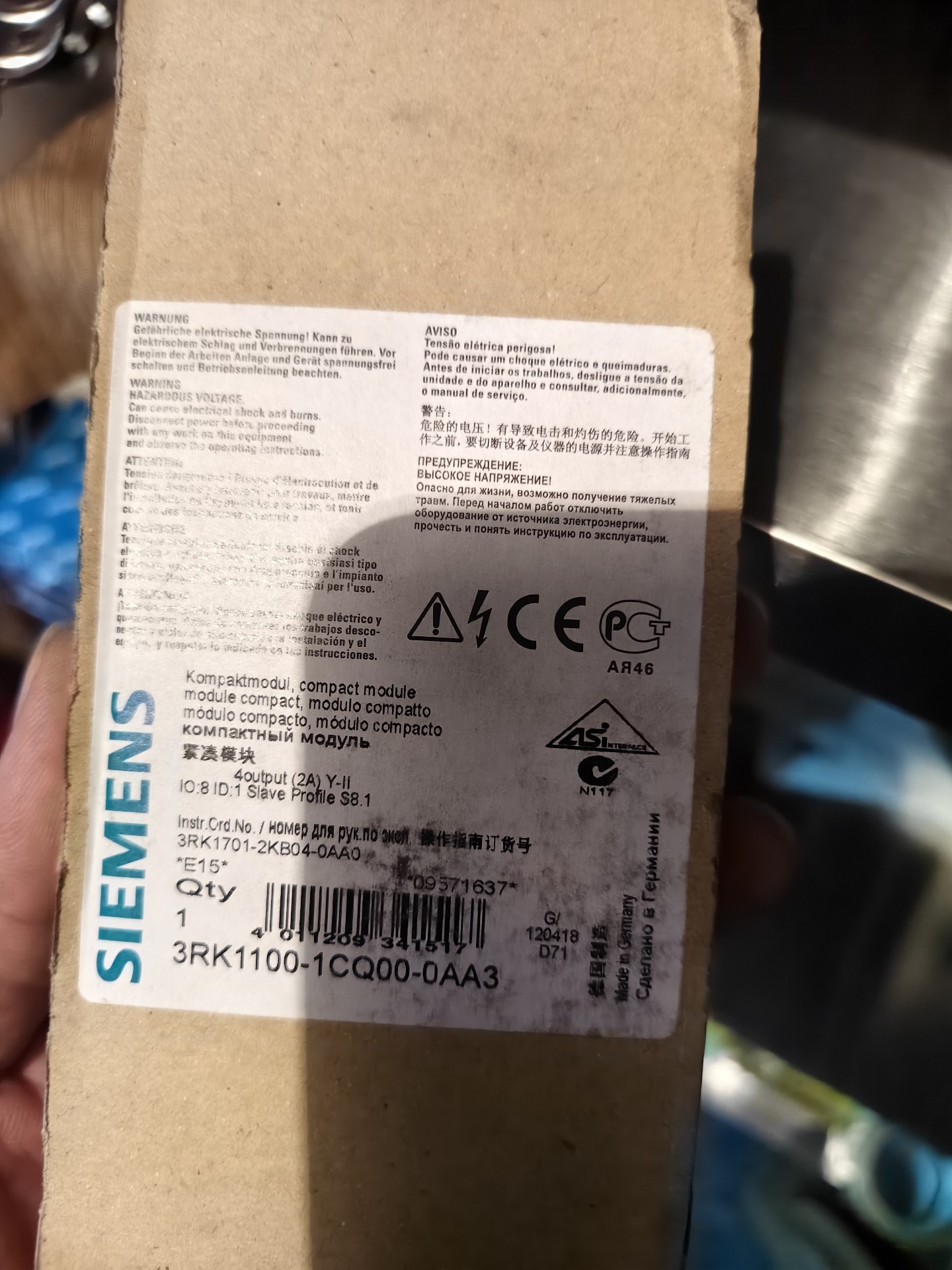 Siemens 3RK1100-1CQ00-0AA3 Модуль 3