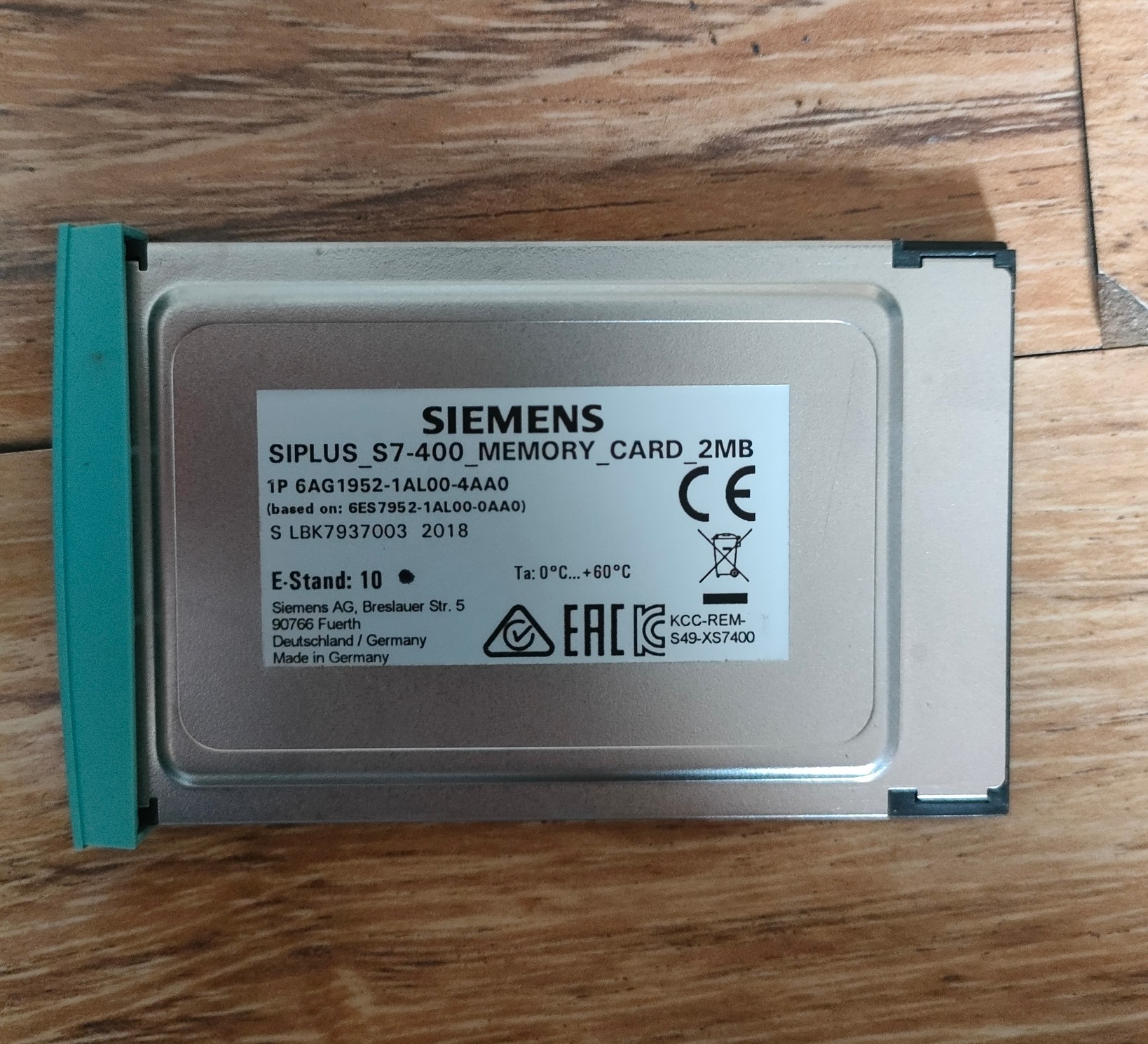 Siemens 6AG1952-1AL00-4AA0 Модуль S7-400