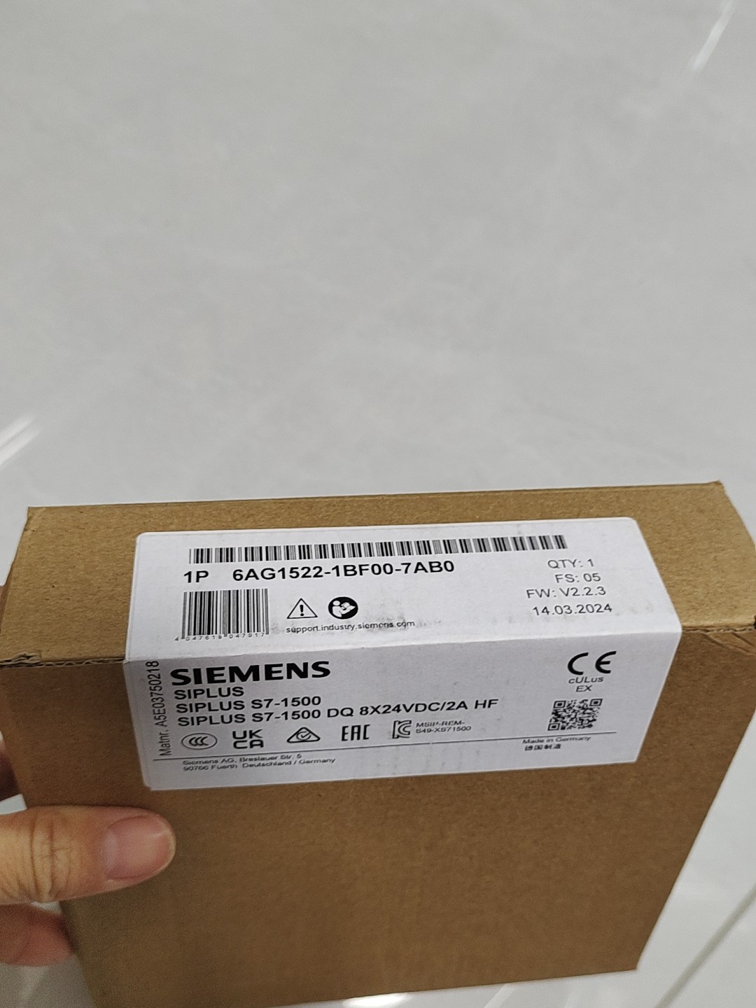 Siemens 6AG1522-1BF00-7AB0 Модуль S7-1500