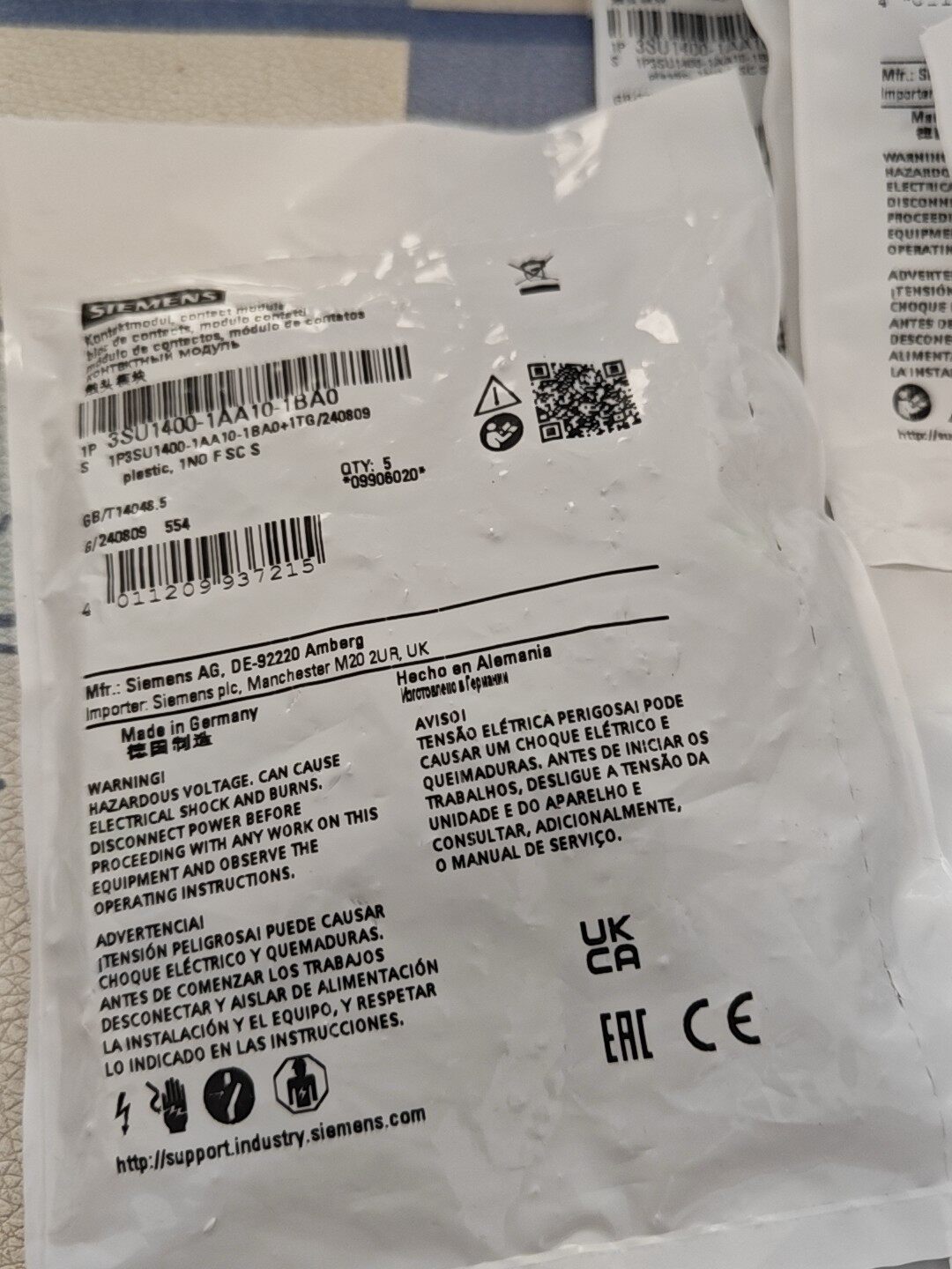Siemens 3SU1401-1BH60-1AA0 Модуль 6