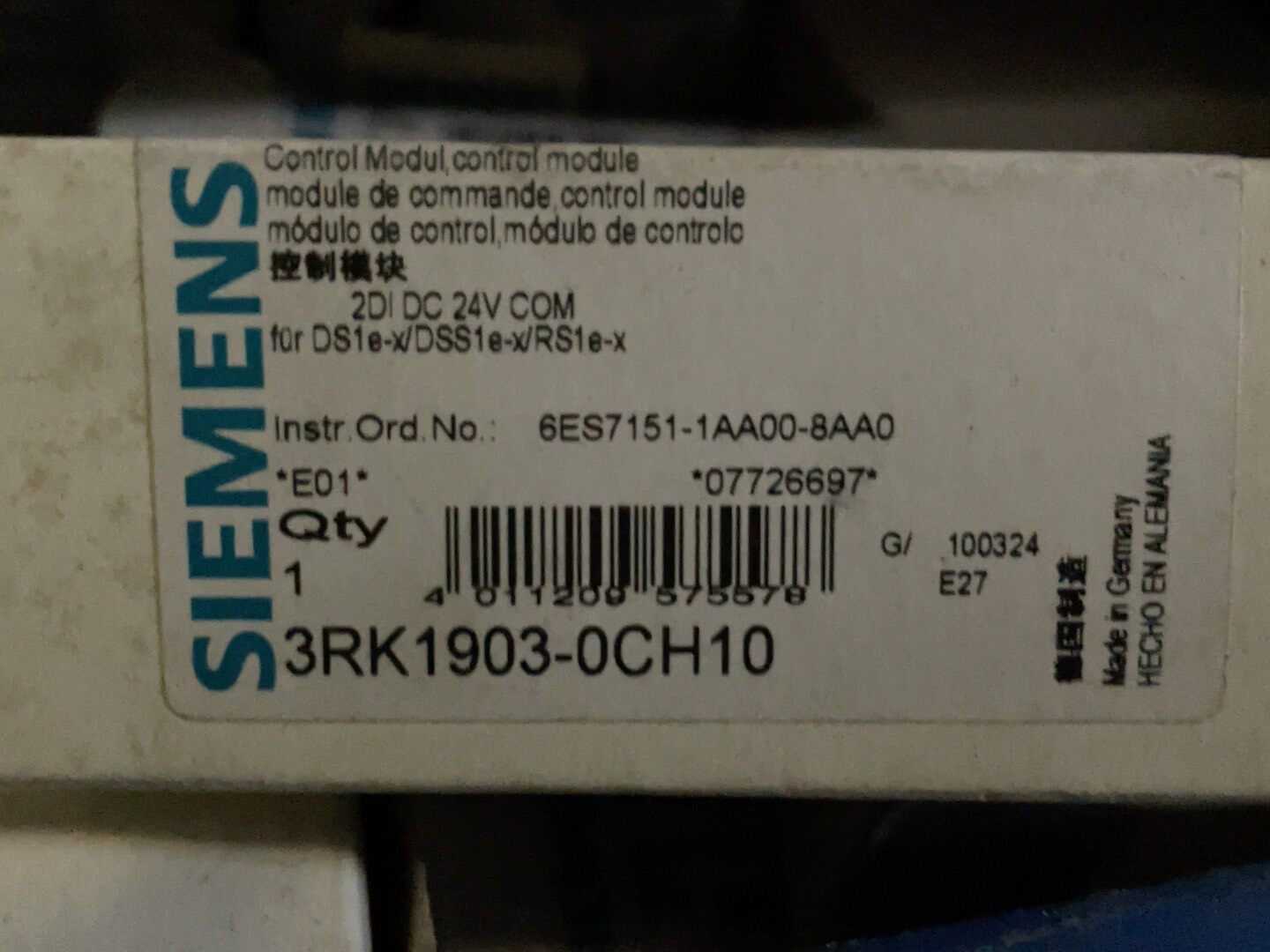 Siemens 3RK1903-0CH10 Модуль ET-200