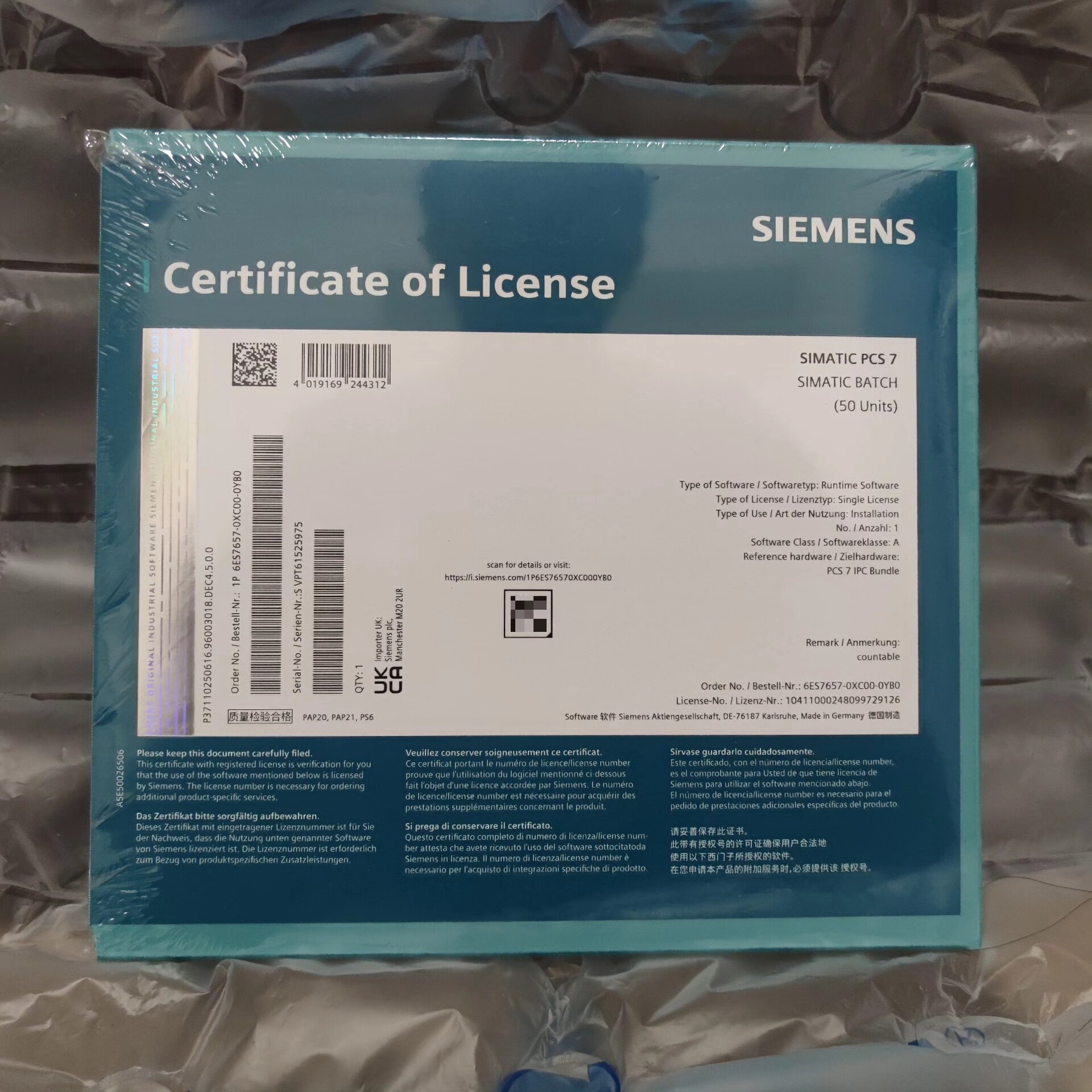 Siemens 6ES7657-0XC00-0YB0 Модуль