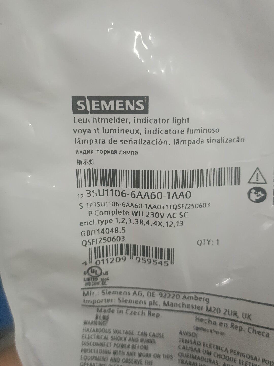 Siemens 3SU1106-6AA60-1AA0 Модуль