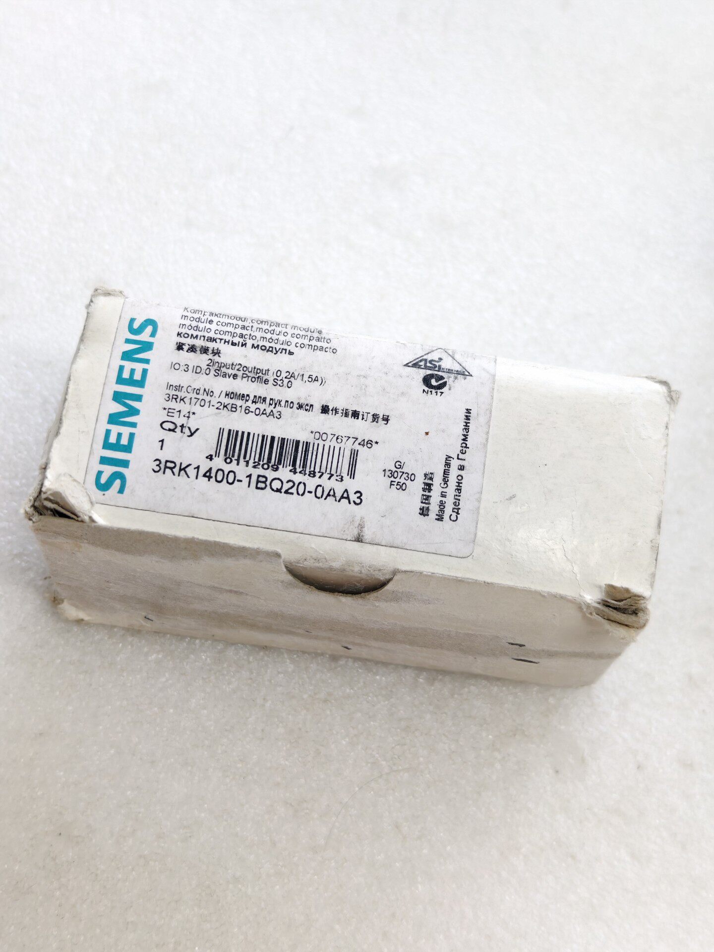 Siemens 3RK1400-1BQ20-0AA3 Модуль 6