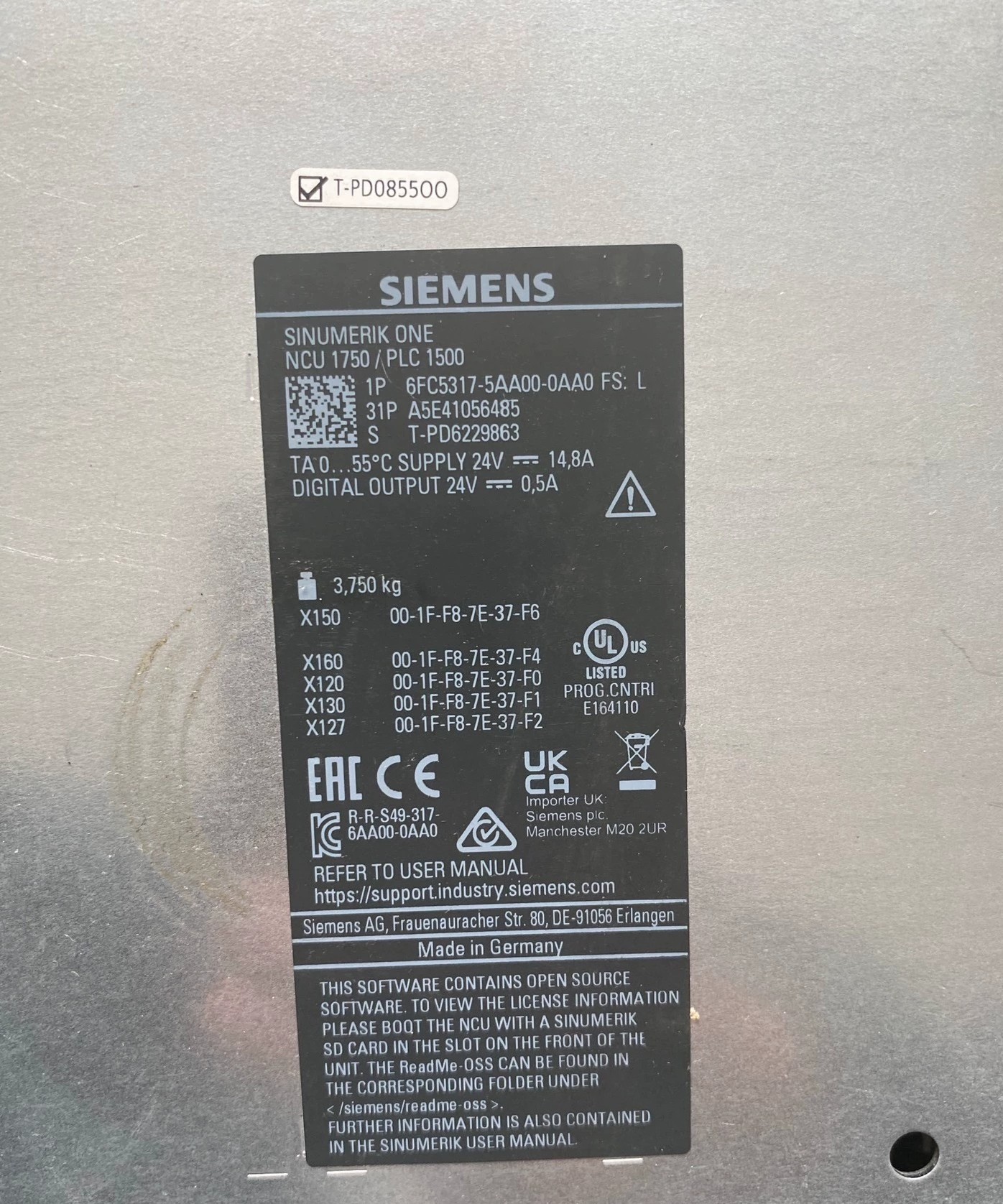Siemens 6FC5317-5AA00-0AA0 ПЛК / Контроллеры