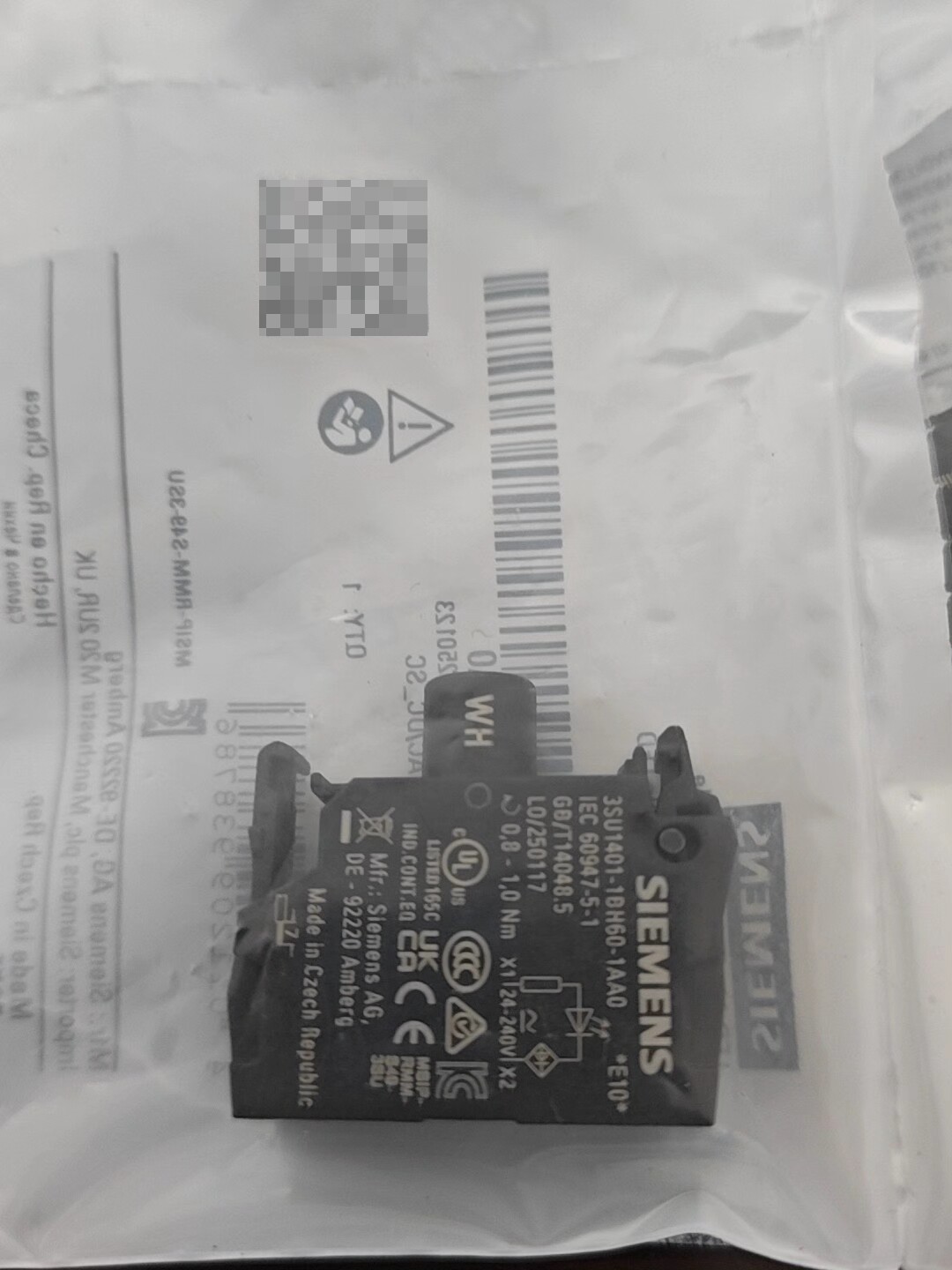 Siemens 3SU1401-1BH60-1AA0 Модуль 4