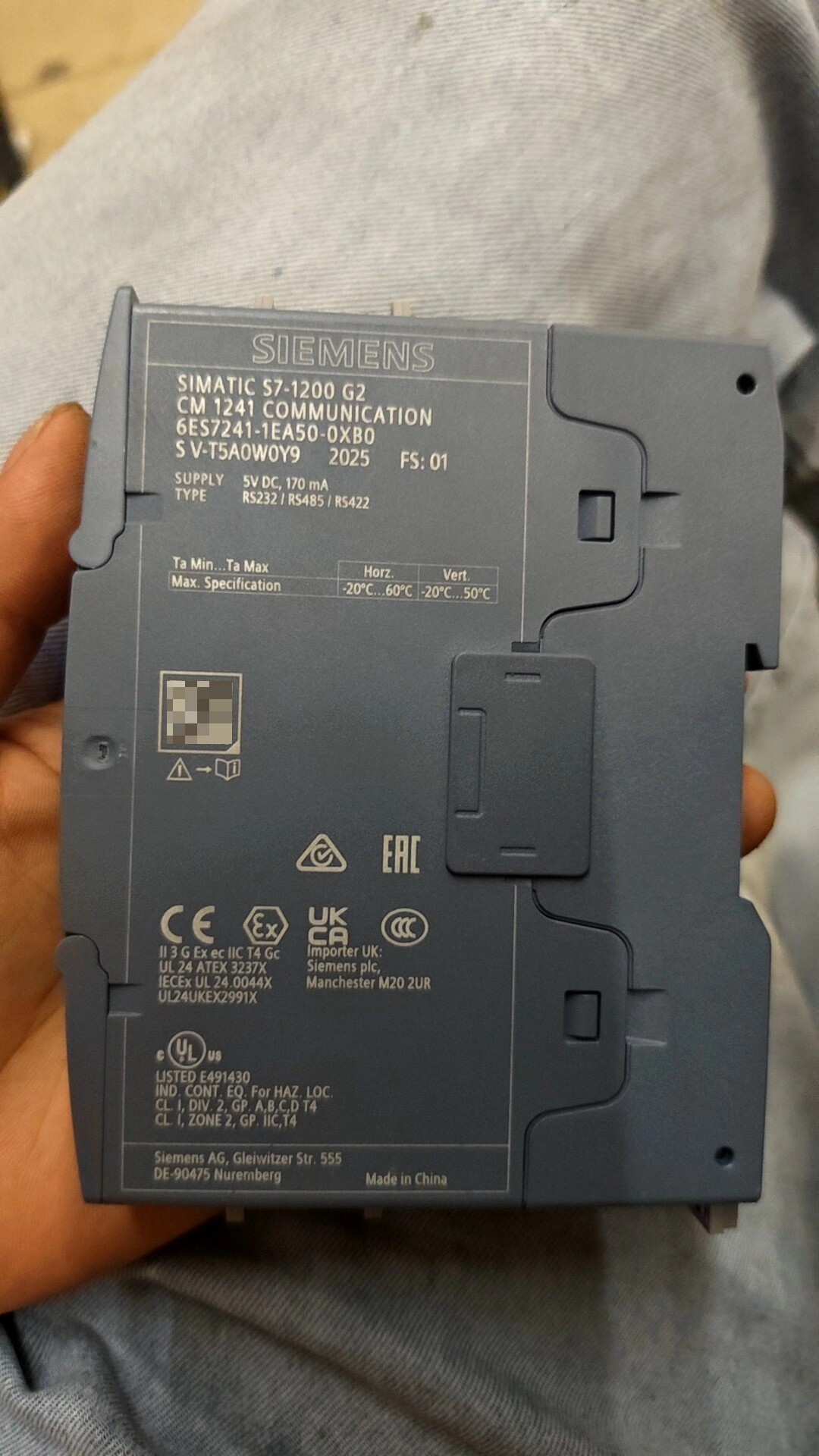 Siemens 6ES7241-1EA50-0XB0 Модуль S7-1200