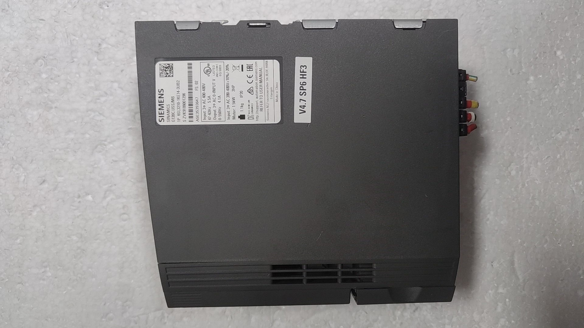 Siemens 6SL3210-1KE14-3UB2 Преобразователь частоты