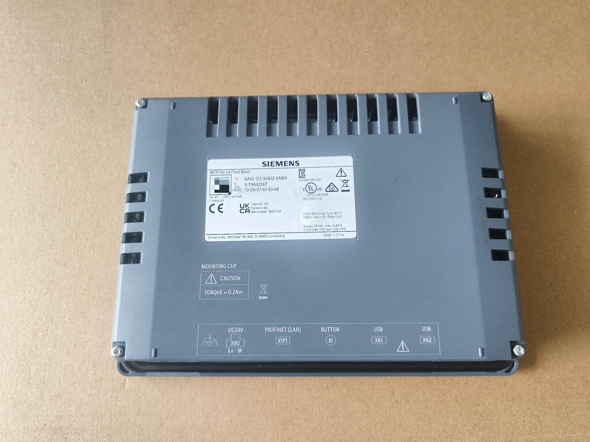 Siemens 6AV2123-3GB32-0AW0 Панели оператора / HMI 2