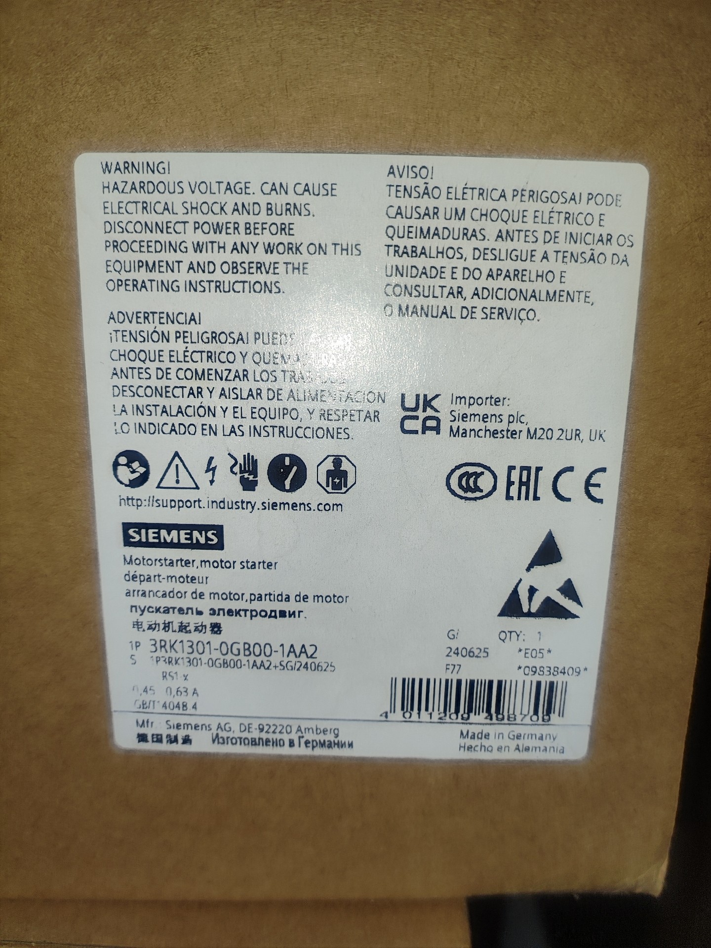 Siemens 3RK1301-0GB00-1AA2 Модуль ET-200