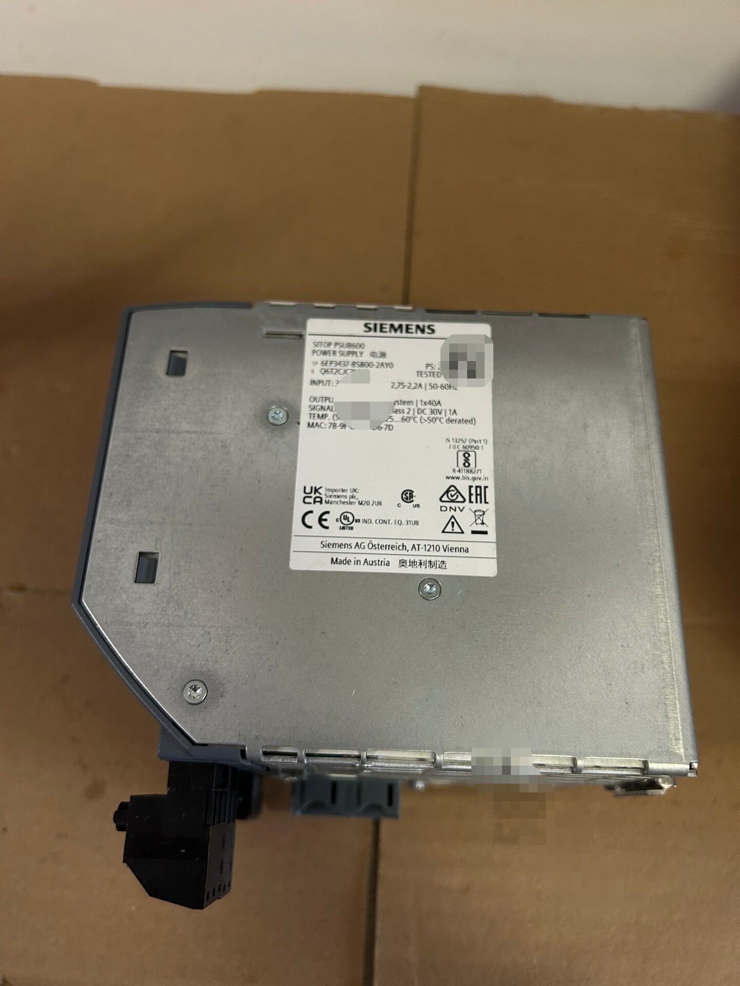Siemens 6EP3437-8SB00-2AY0 Источник питания постоянного тока 3