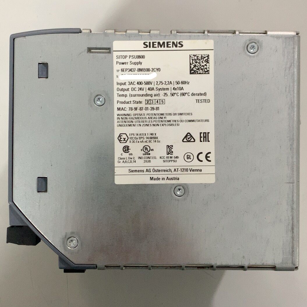 Siemens 6EP3437-8MB00-2CY0 Источник питания 3