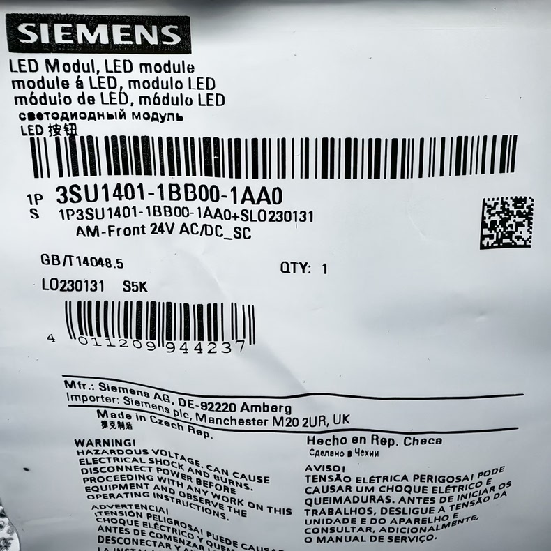 Siemens 3SU1401-1BB00-1AA0 Модуль