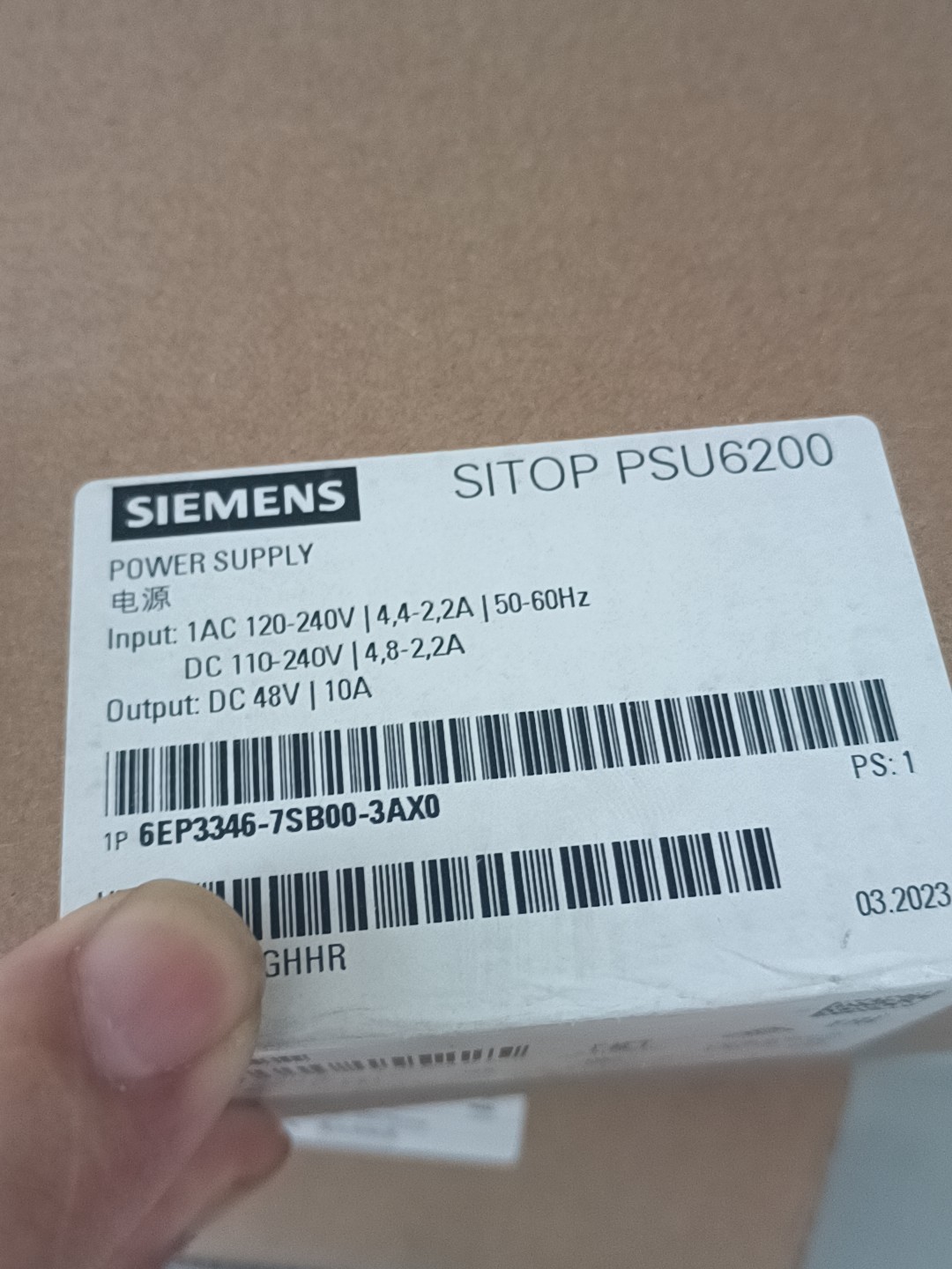 Siemens 6EP3346-7SB00-3AX0 Источник питания переменного тока
