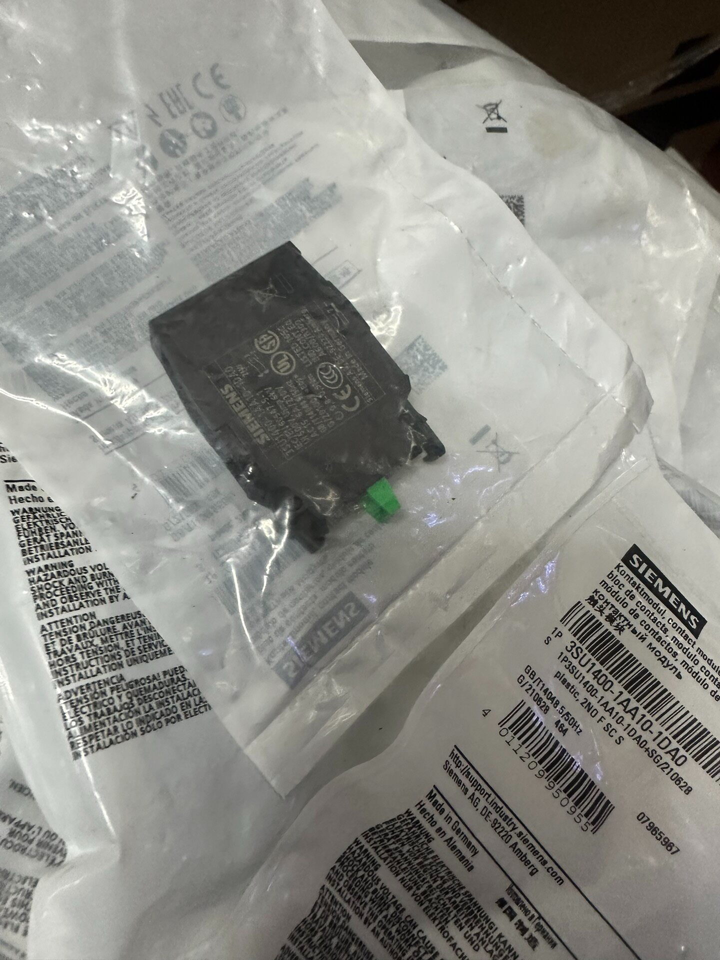 Siemens 3SU1400-1AA10-1DA0 Модуль 2