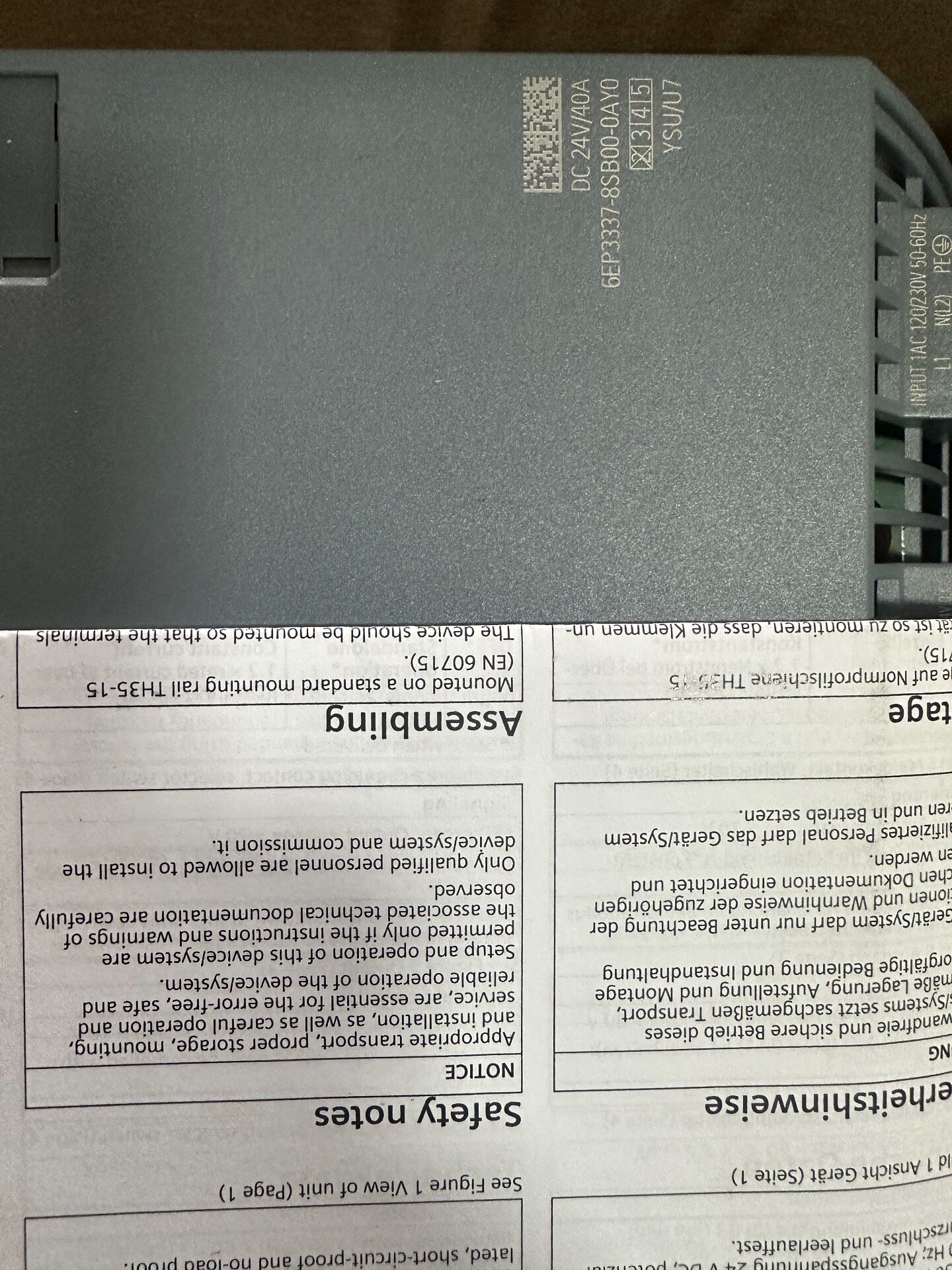 Siemens 6EP3337-8SB00-0AY0 Источник питания постоянного тока