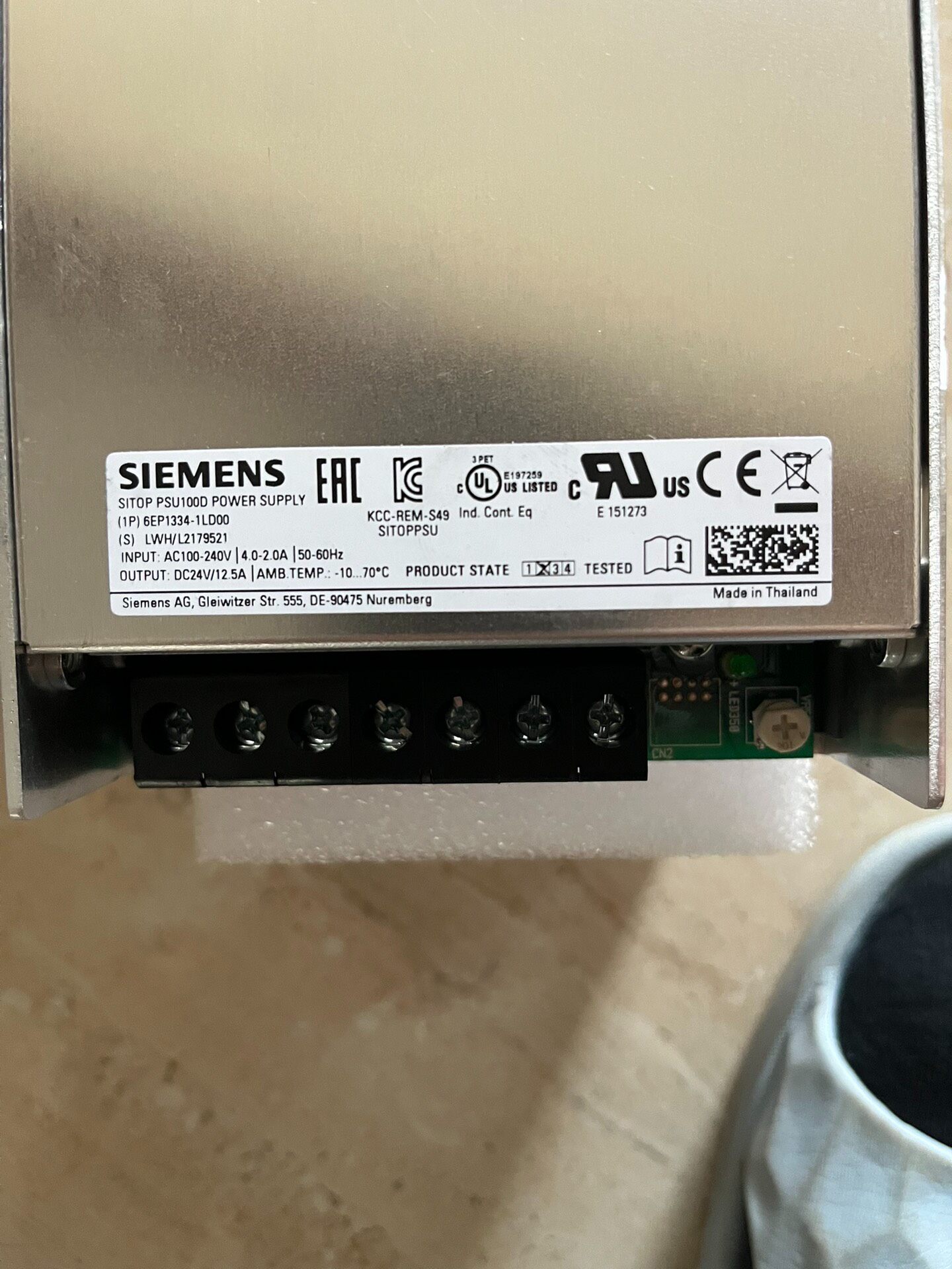 Siemens 6EP1334-1LD00 Источник питания постоянного тока 2