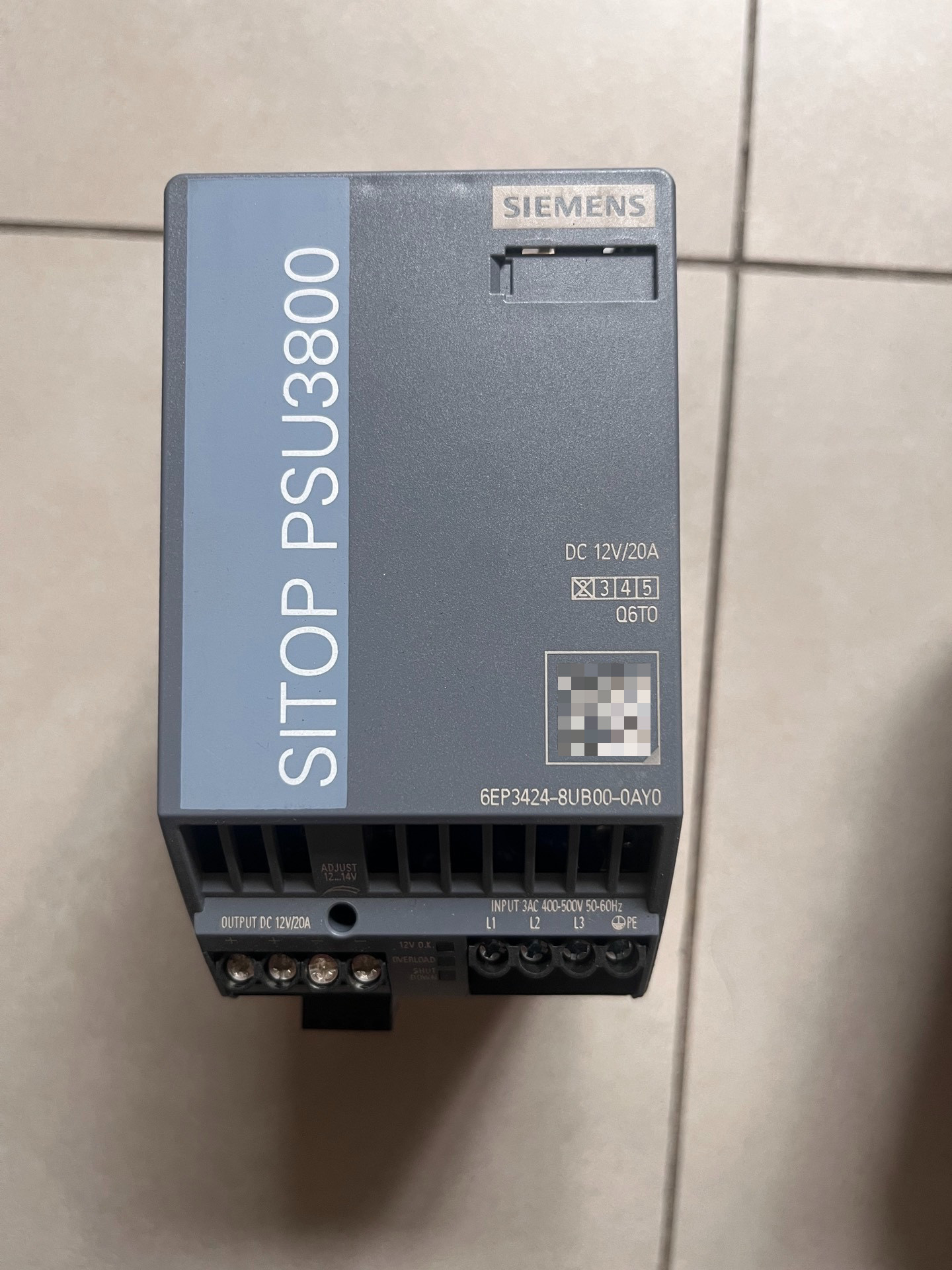 Siemens 6EP3424-8UB00-0AY0 Источник питания