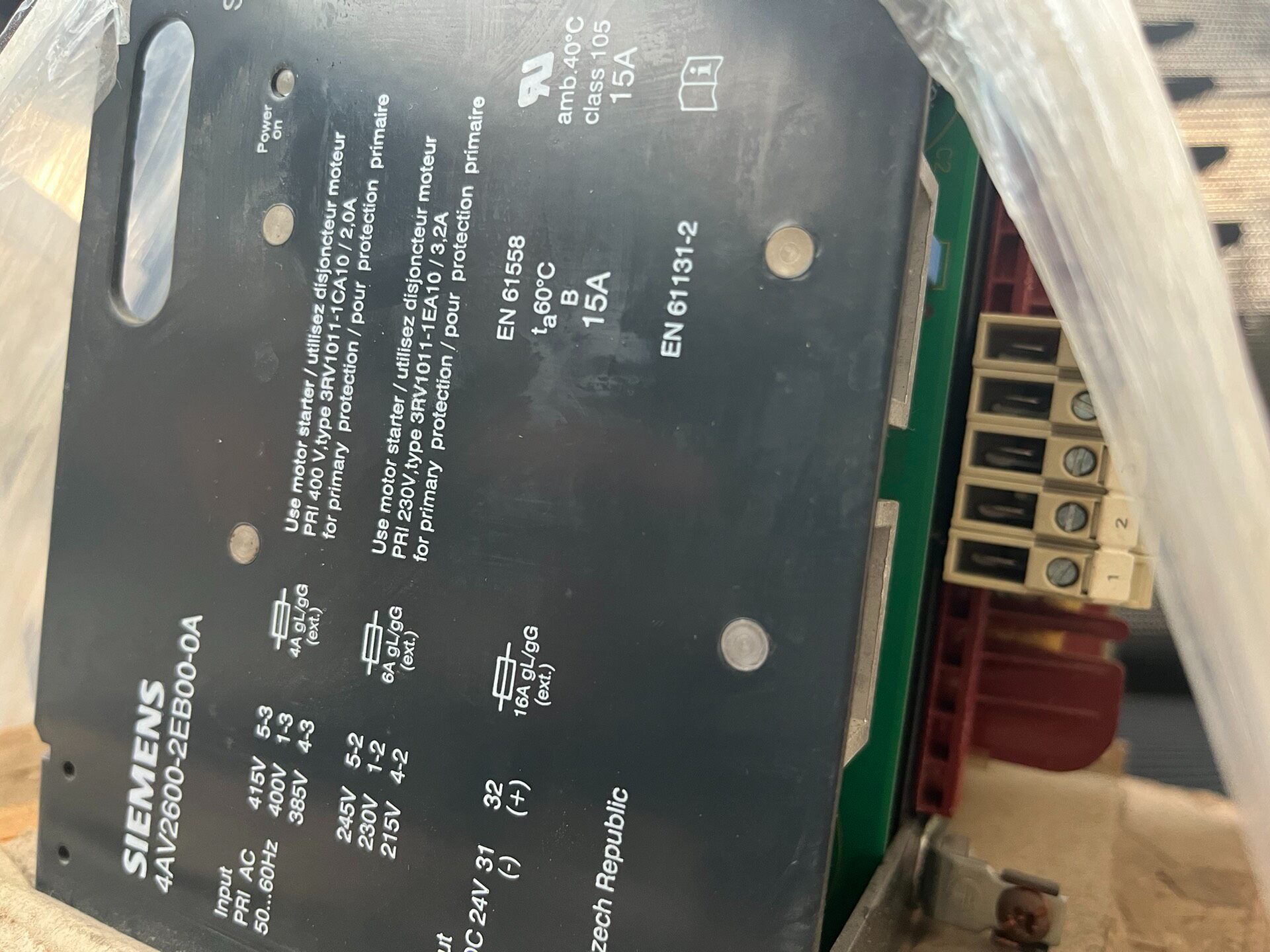 Siemens 4AV2600-2EB00-0A Источник питания 3