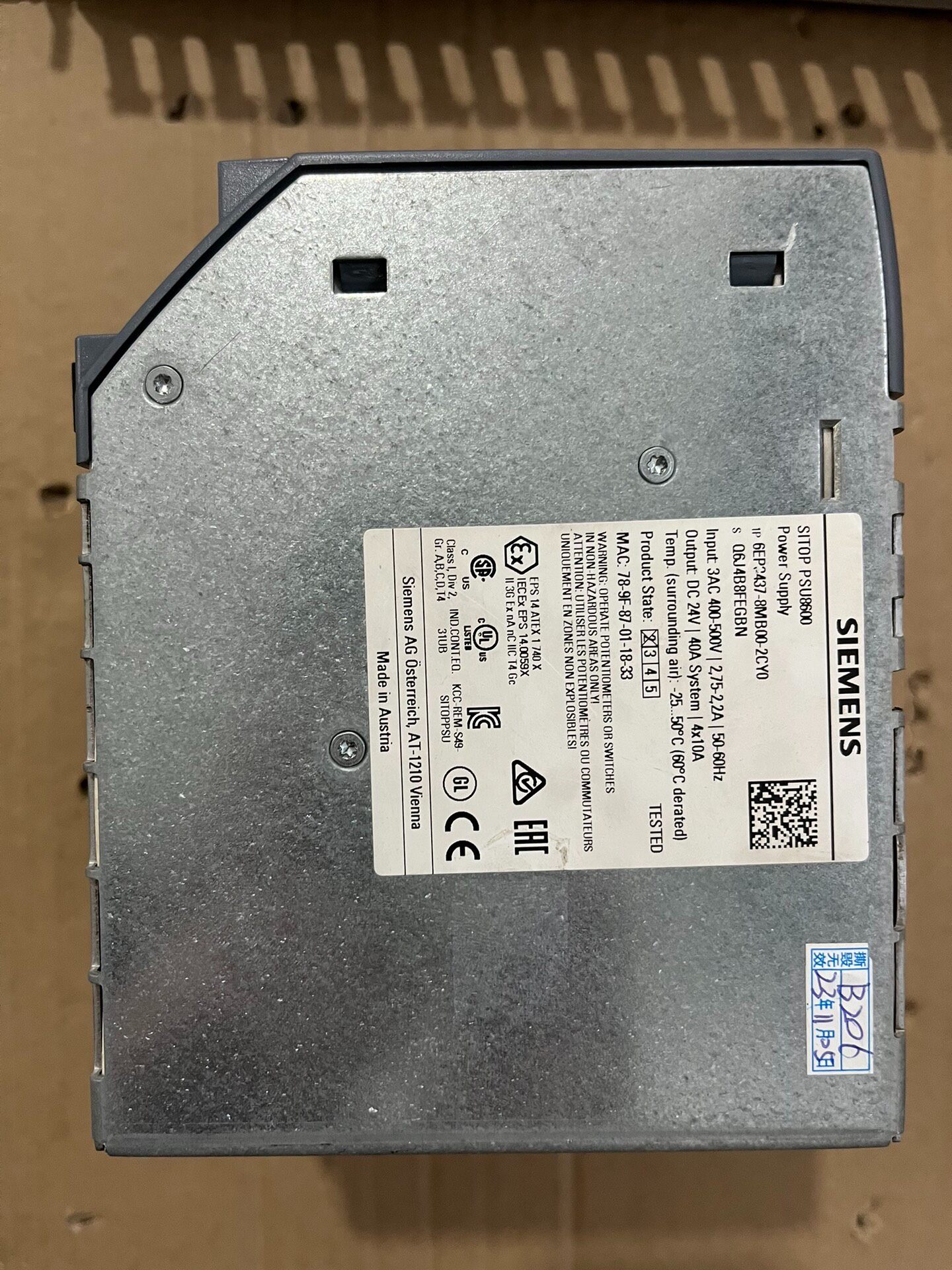 Siemens 6EP3436-8MB00-2CY0 Источник питания постоянного тока 2