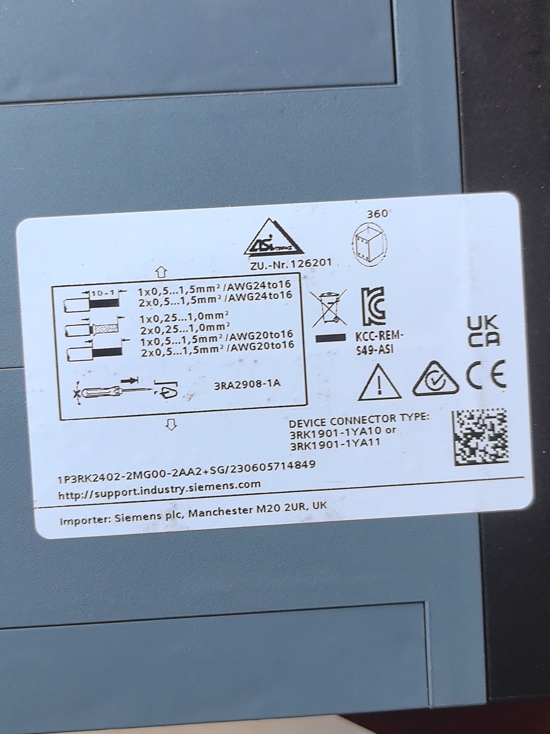 Siemens 3RK2402-2MG00-2AA2 Модуль 2